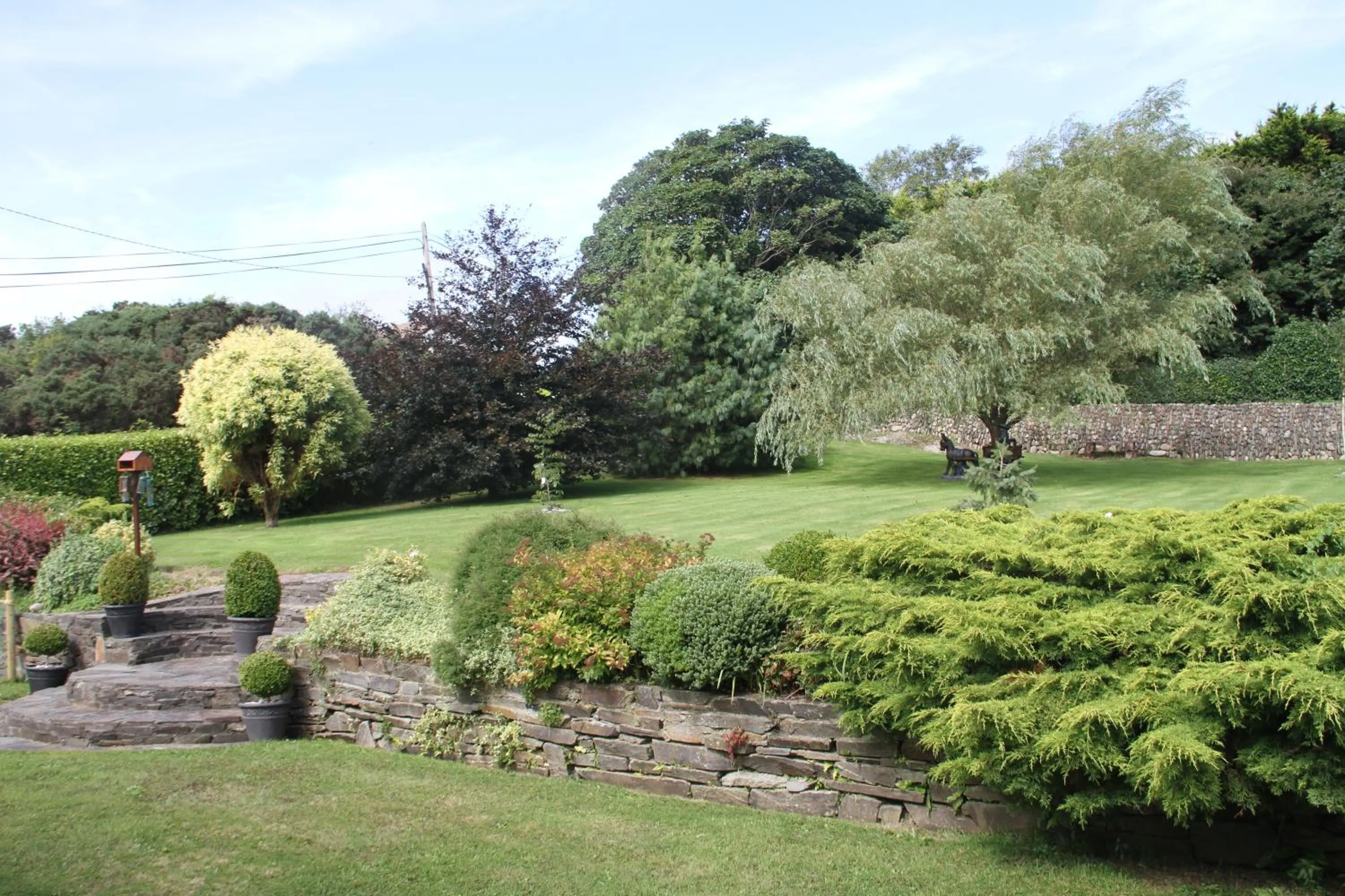 Garden view in Marguerite's B&B