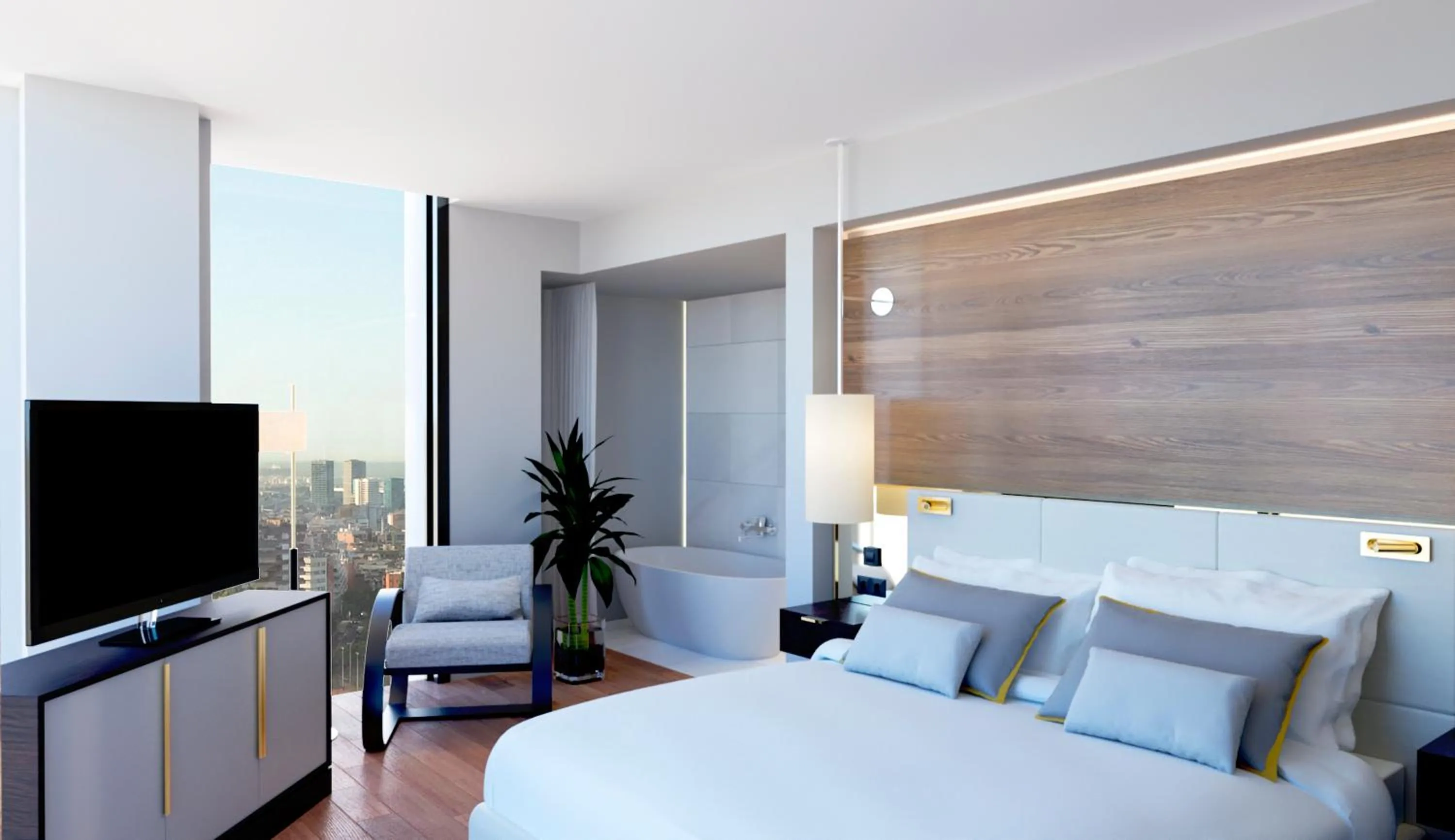 Bed in Torre Melina, a Gran Meliá Hotel