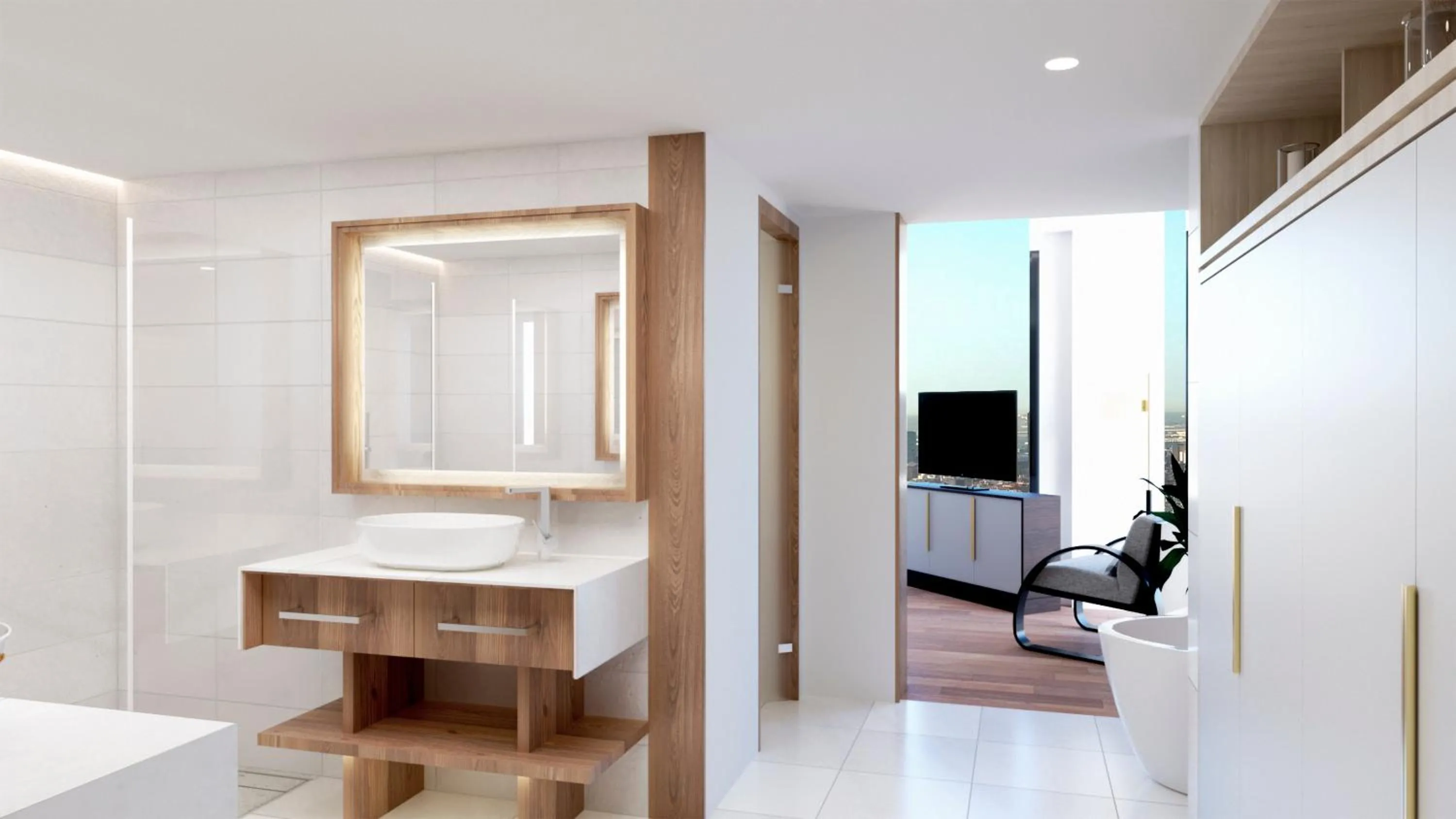 Bathroom in Torre Melina, a Gran Meliá Hotel