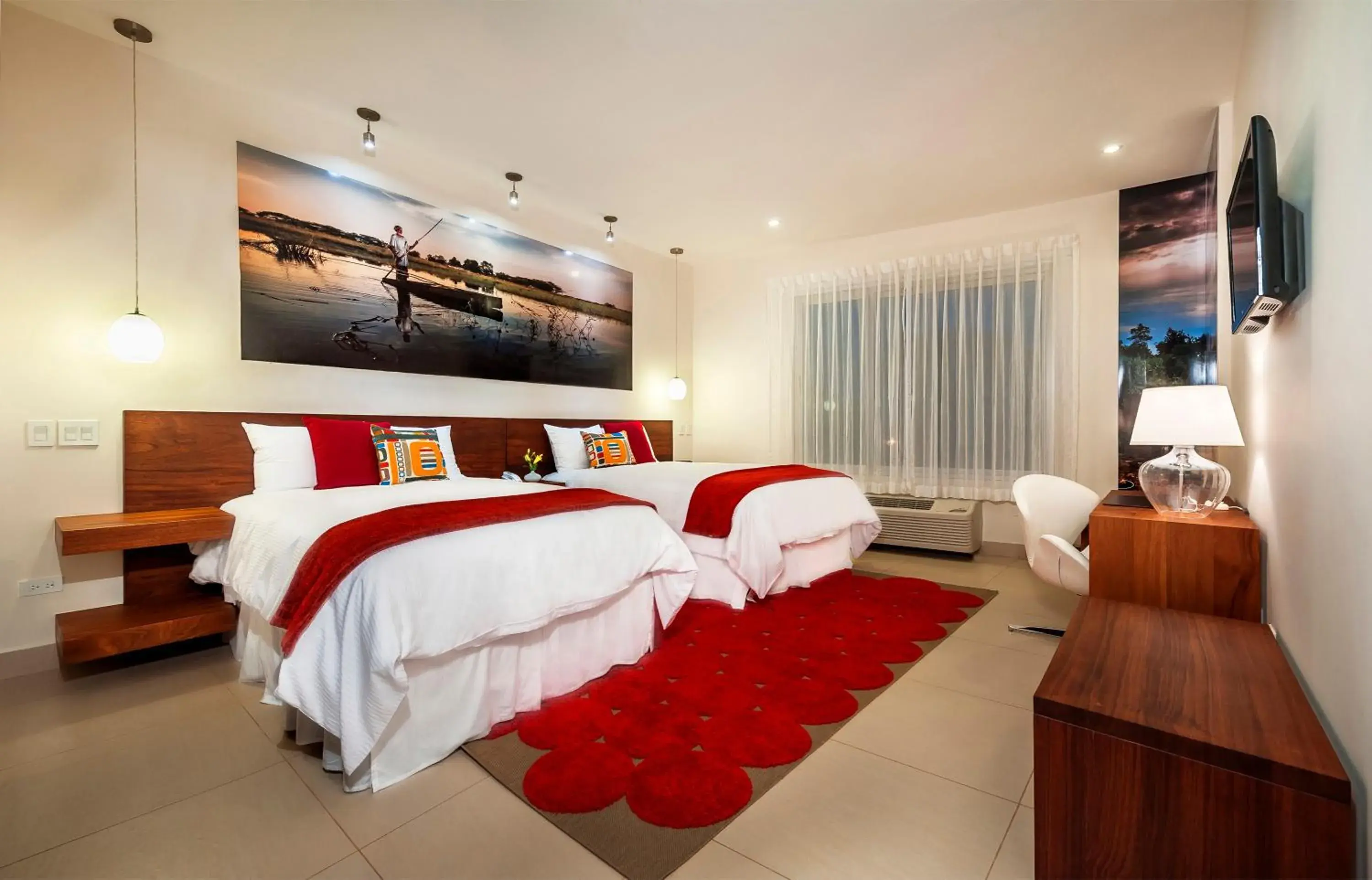 Double Room with Two Double Beds in Elements Hotel Boutique Double Room with Two Double Beds in Elements Hotel Boutique