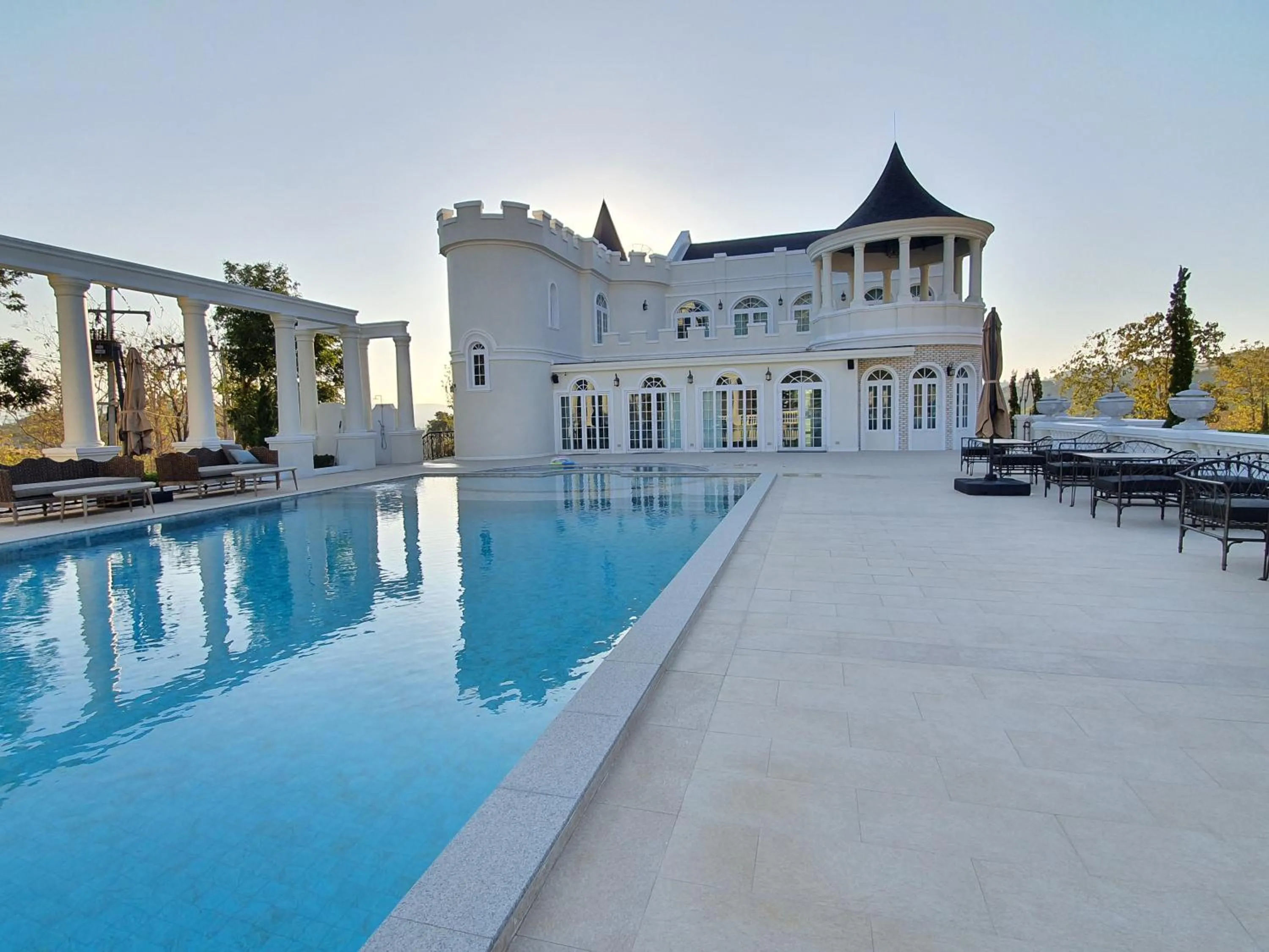 Swimming pool in The Castell Condo by Nutthiwan room 912 and 921