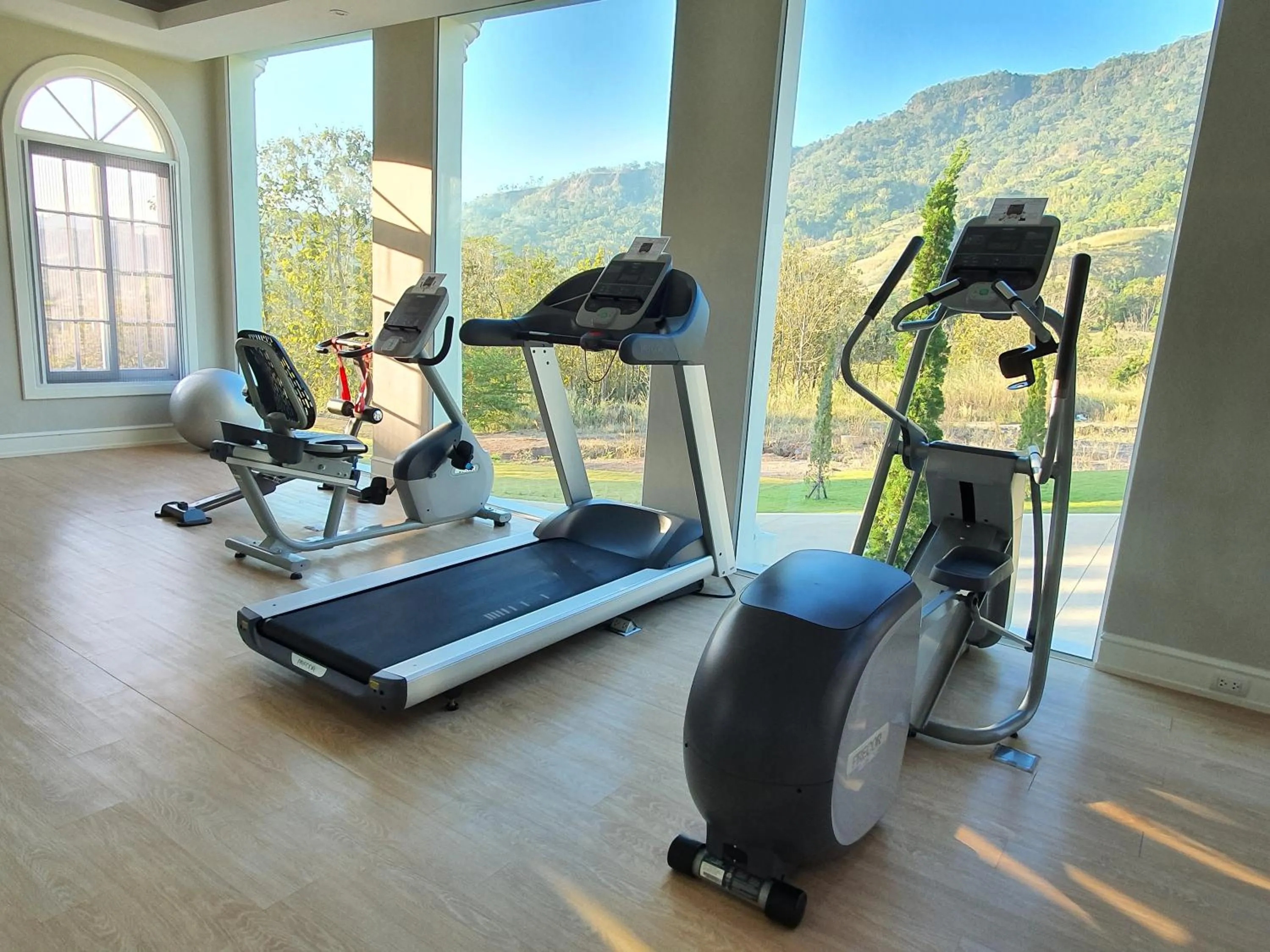 Fitness centre/facilities in The Castell Condo by Nutthiwan room 912 and 921