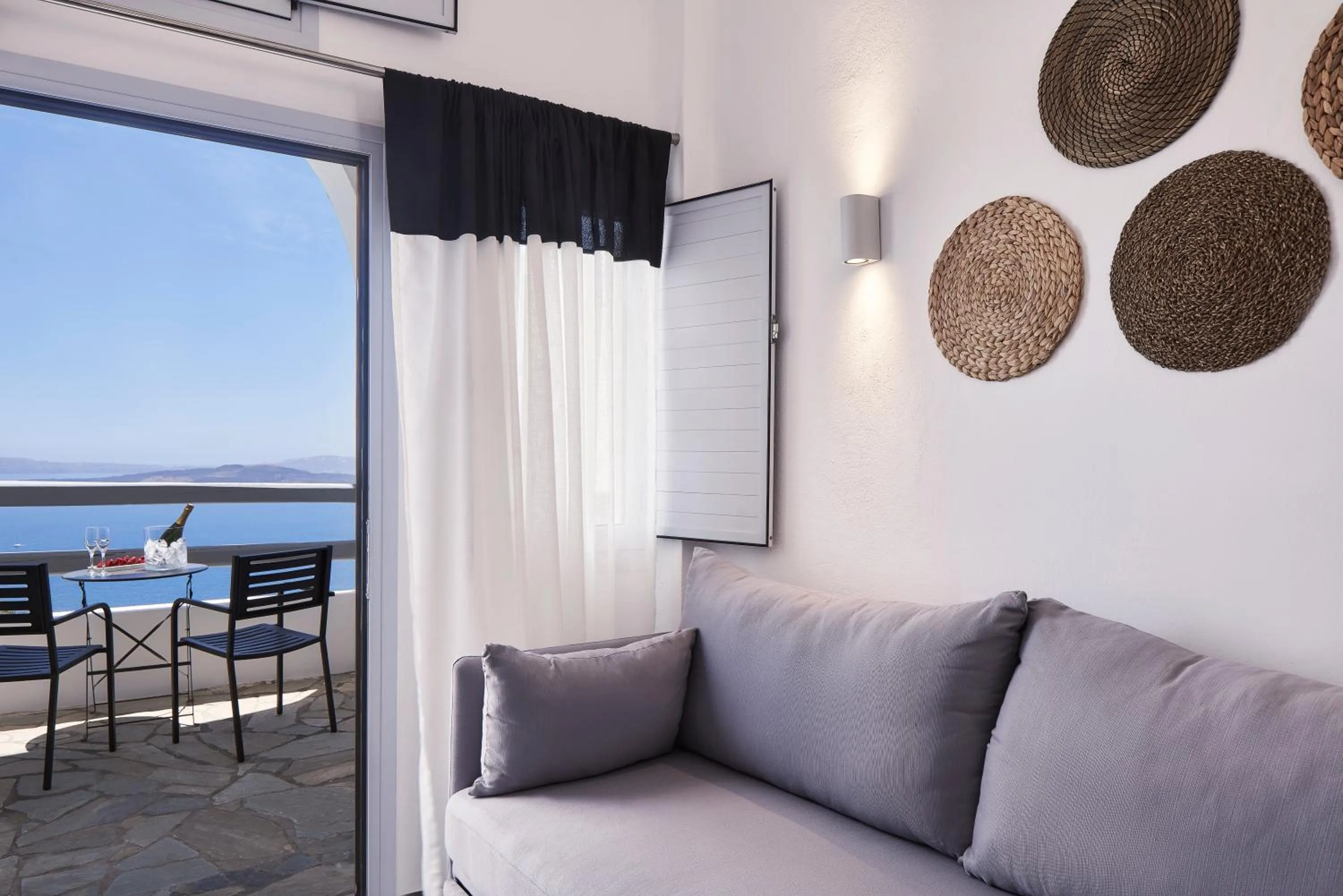 Seating area in Mr and Mrs White Oia - Santorini