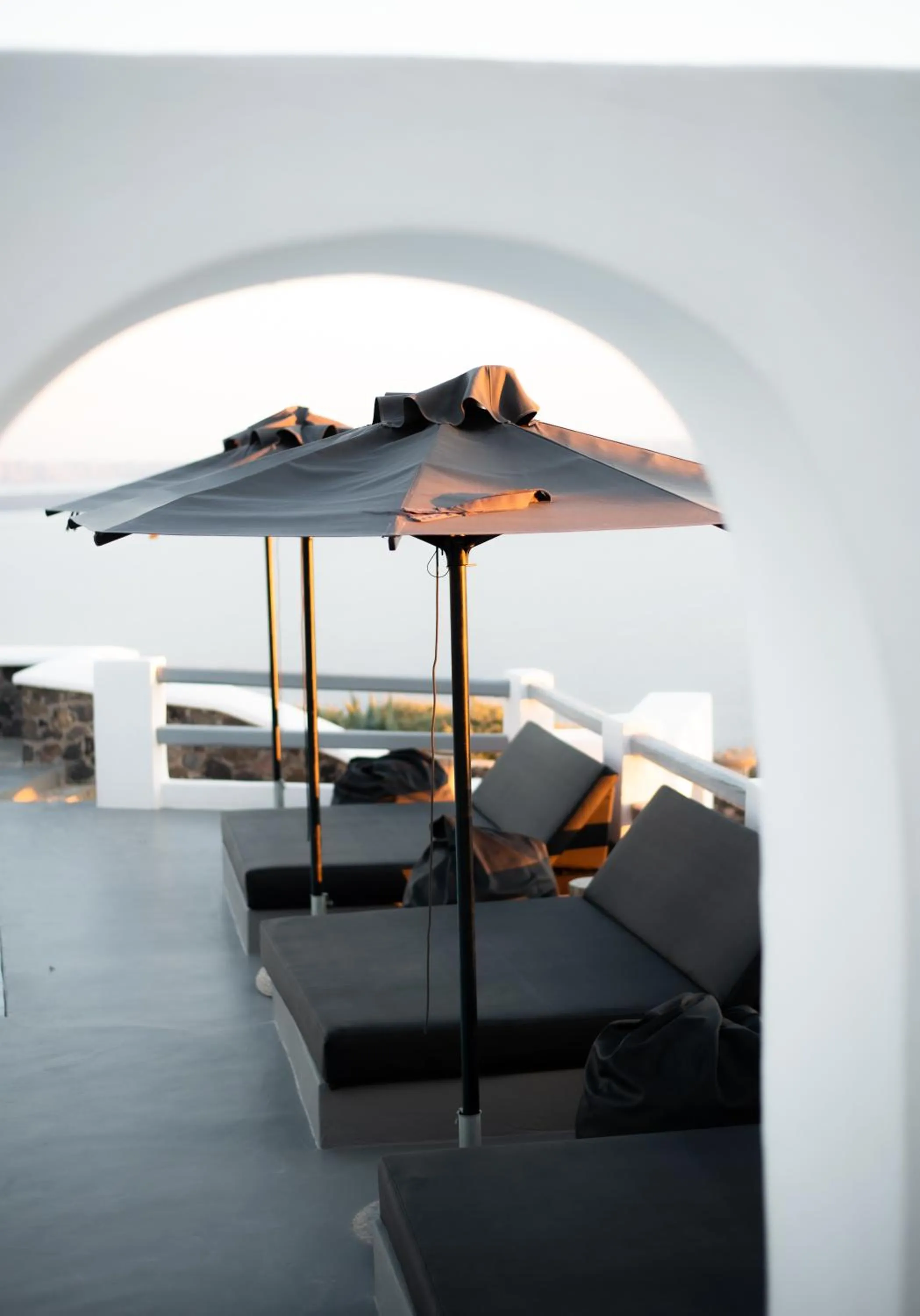 View (from property/room), Bed in Mr & Mrs White Oia - Santorini