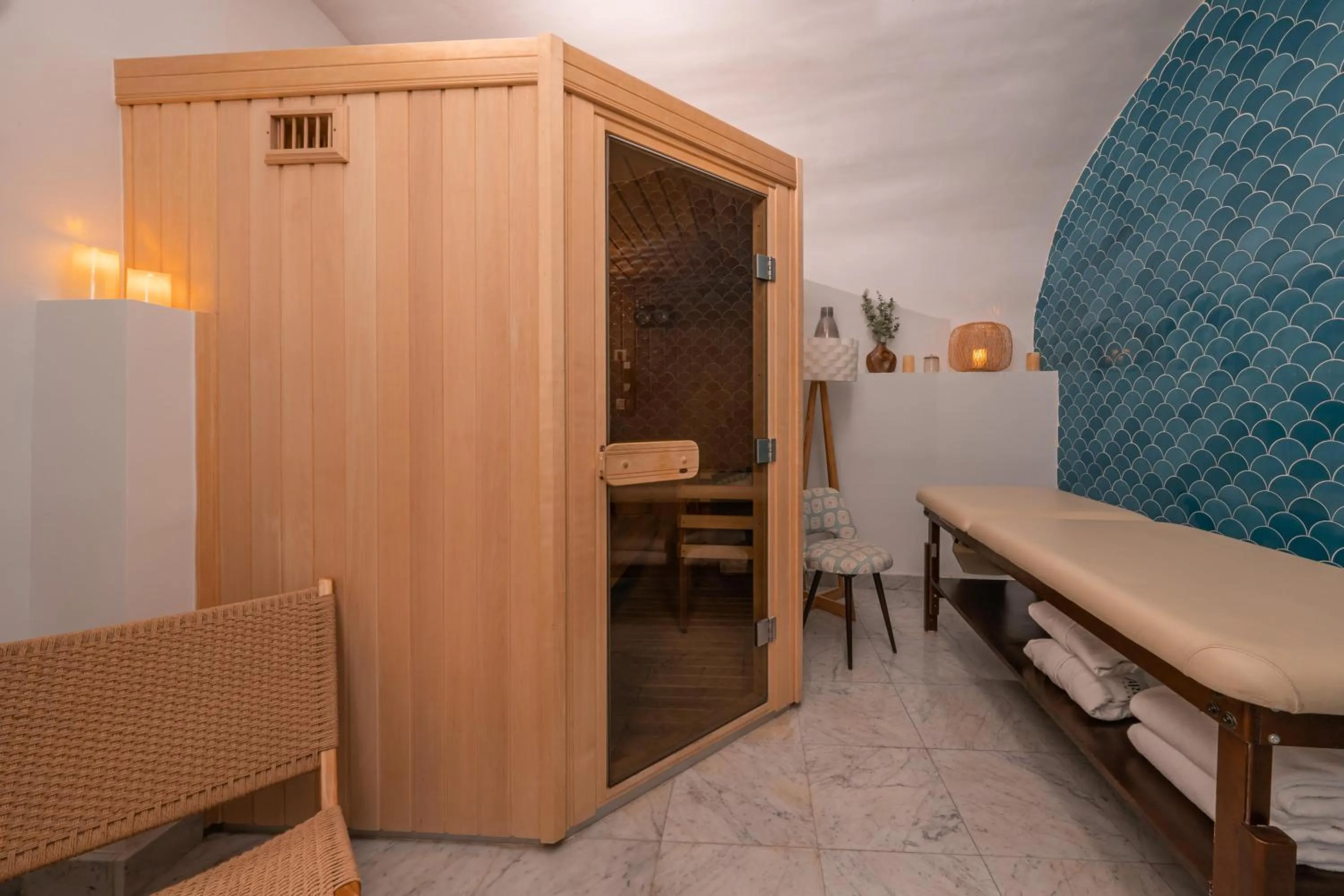 Sauna in Hôtel Artus