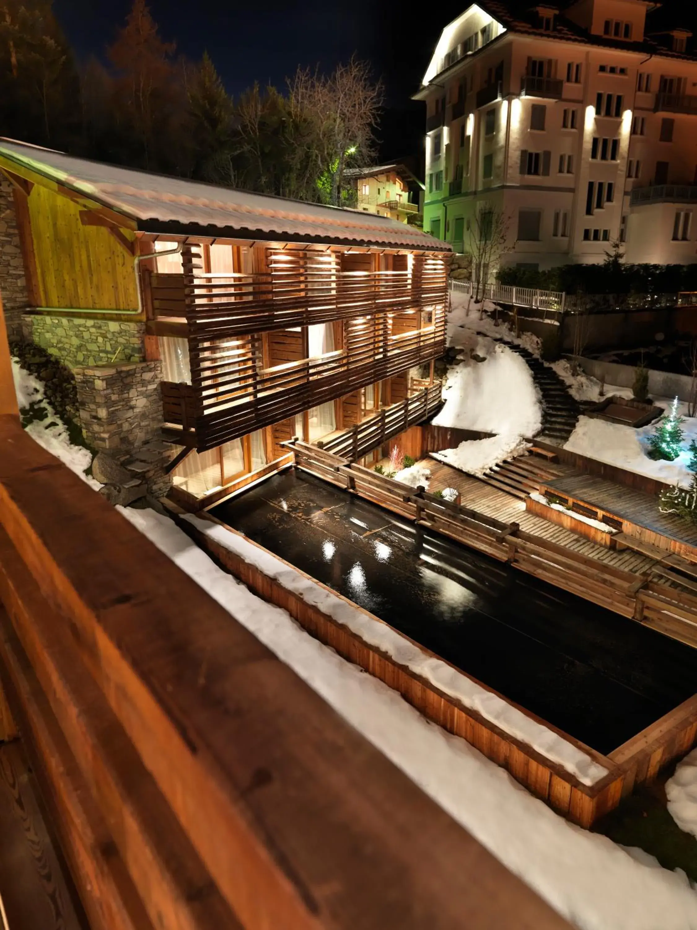 Facade/entrance in M de Megève Facade/entrance in M de Megève