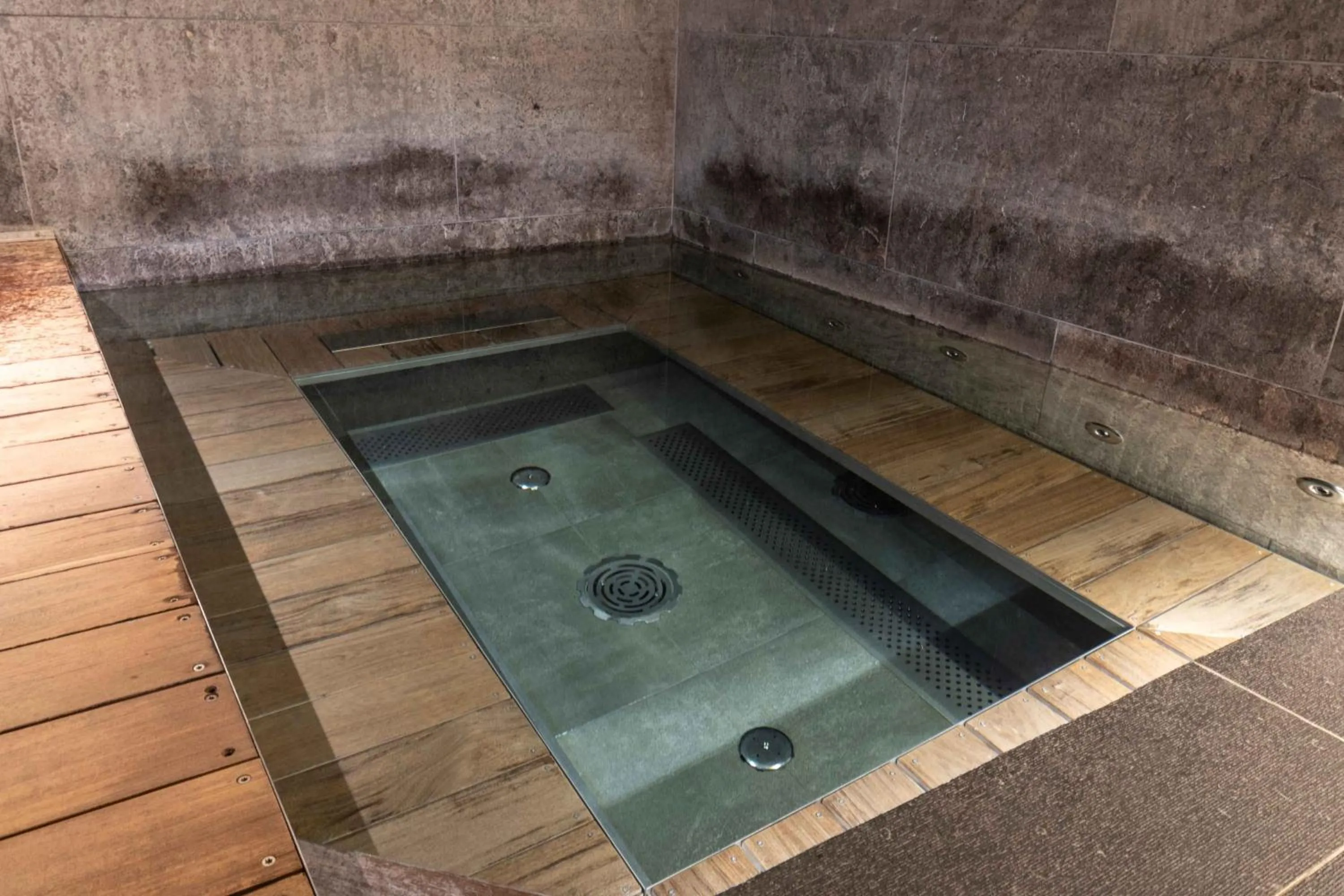 Pool view in M de Megève