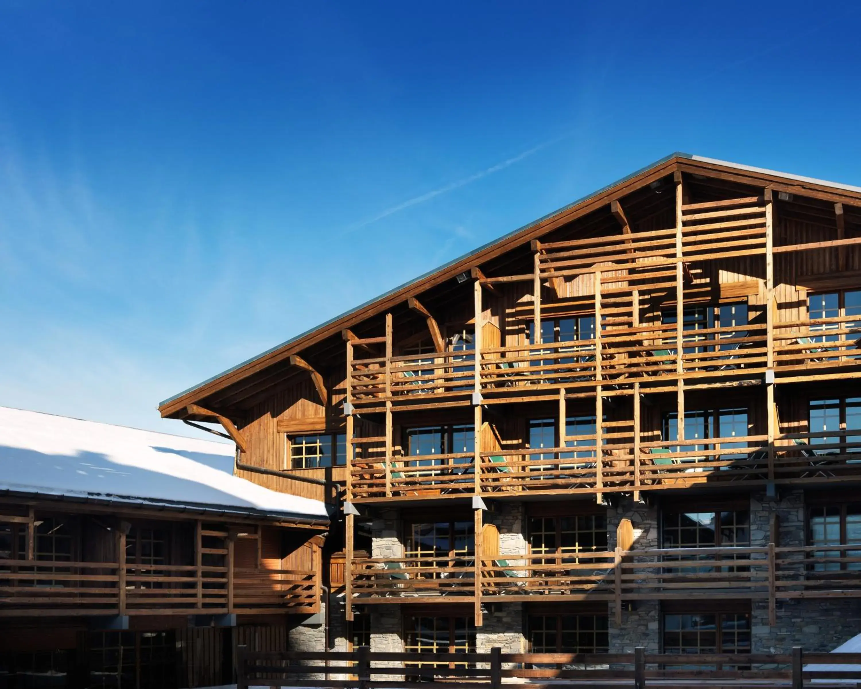 Facade/entrance in M de Megève Facade/entrance in M de Megève