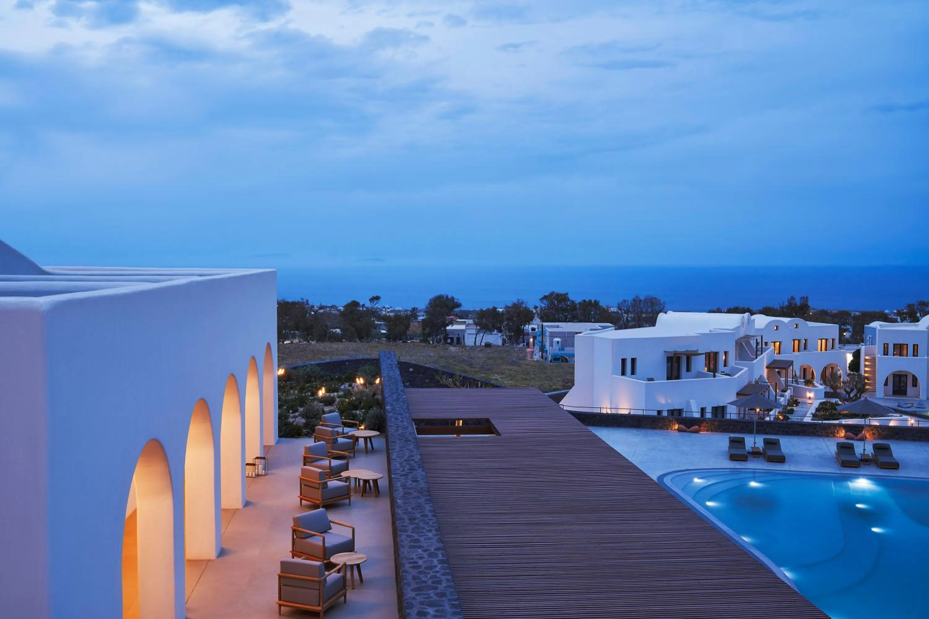 Pool view in Orama Hotel & Spa