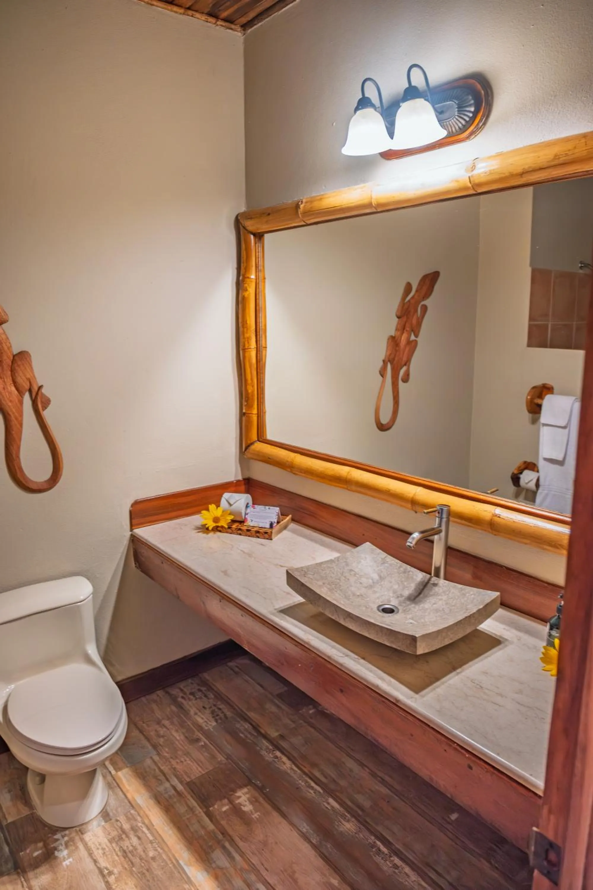 Toilet in Lost Iguana Resort and Spa