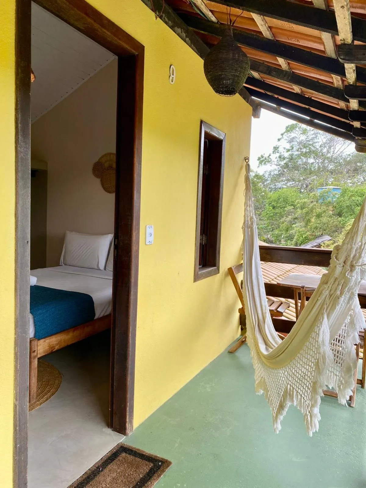 Bed in Pousada Oceano