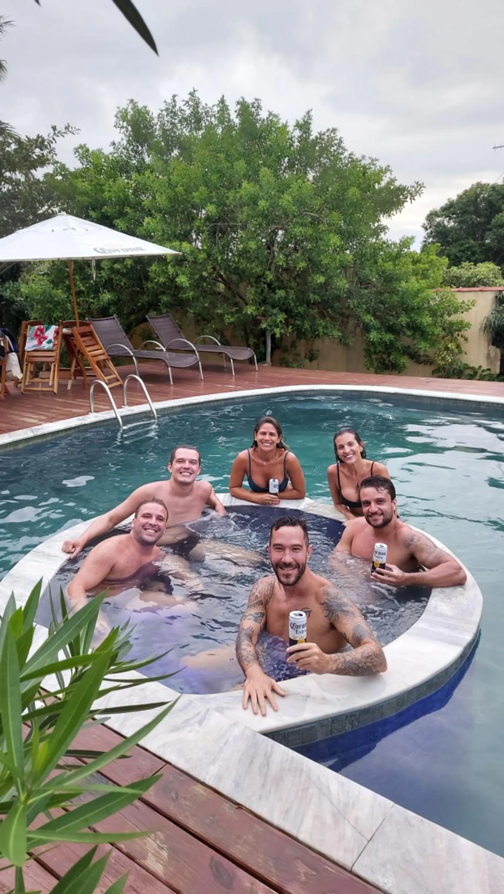 Hot Tub in Pousada Oceano