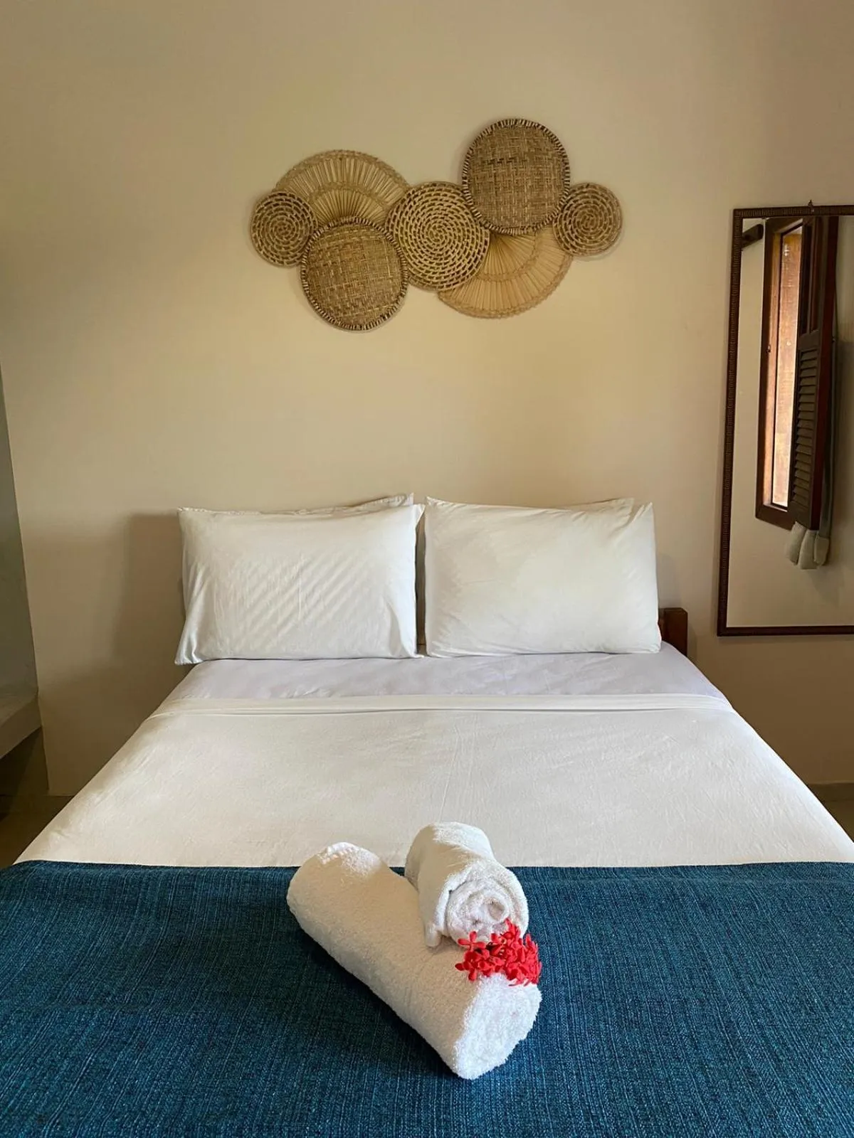 Bed in Pousada Oceano