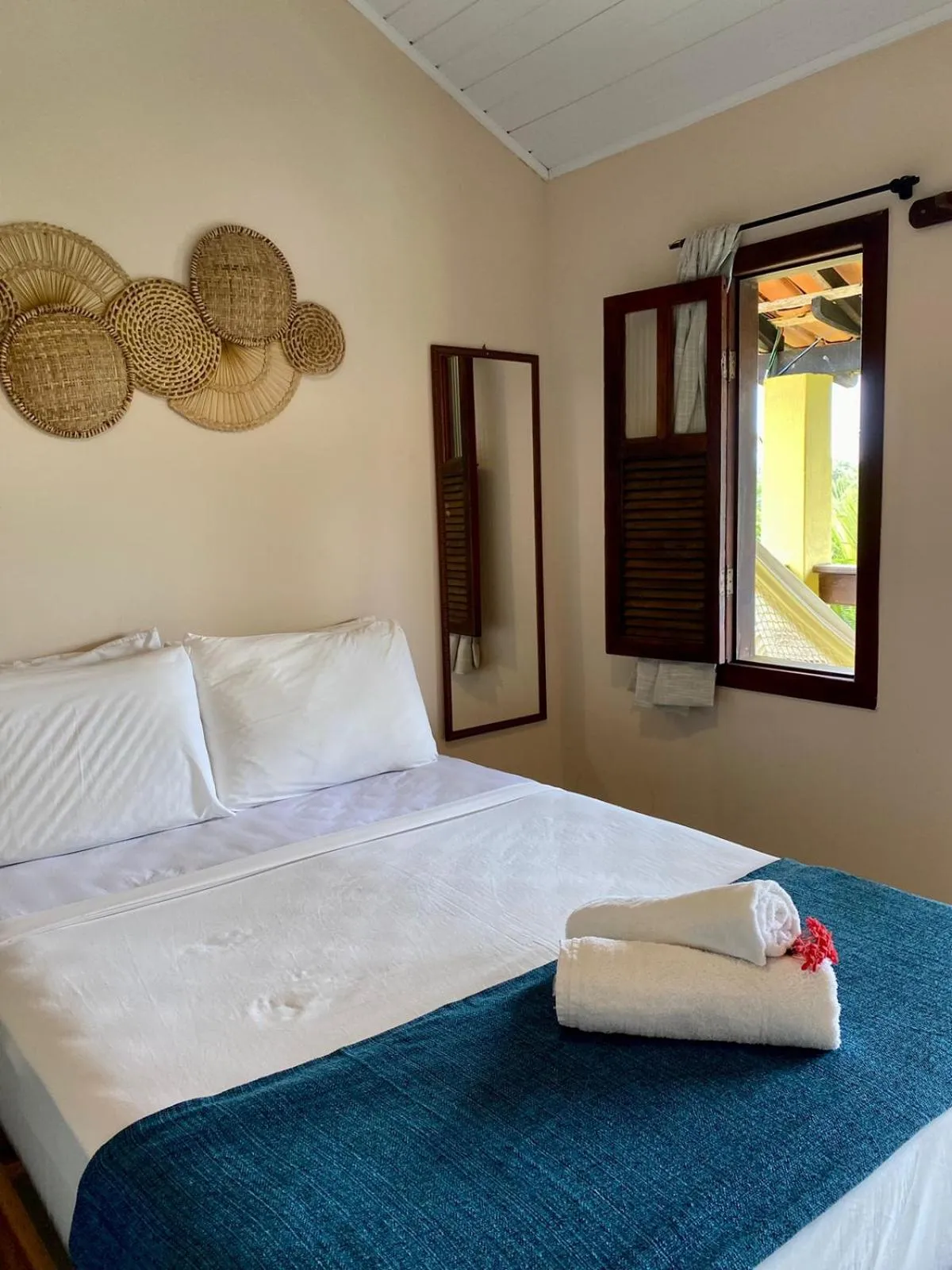 Bed in Pousada Oceano