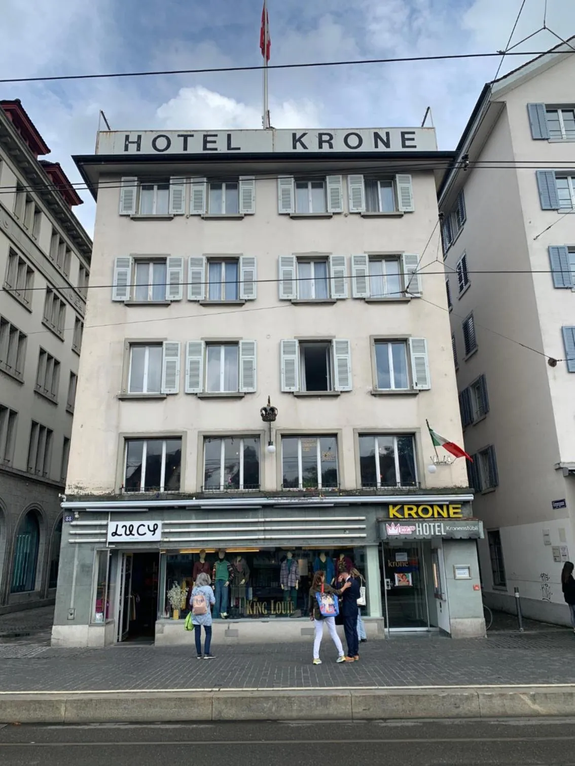 Property building in Pop Up Hotel Krone Zürich