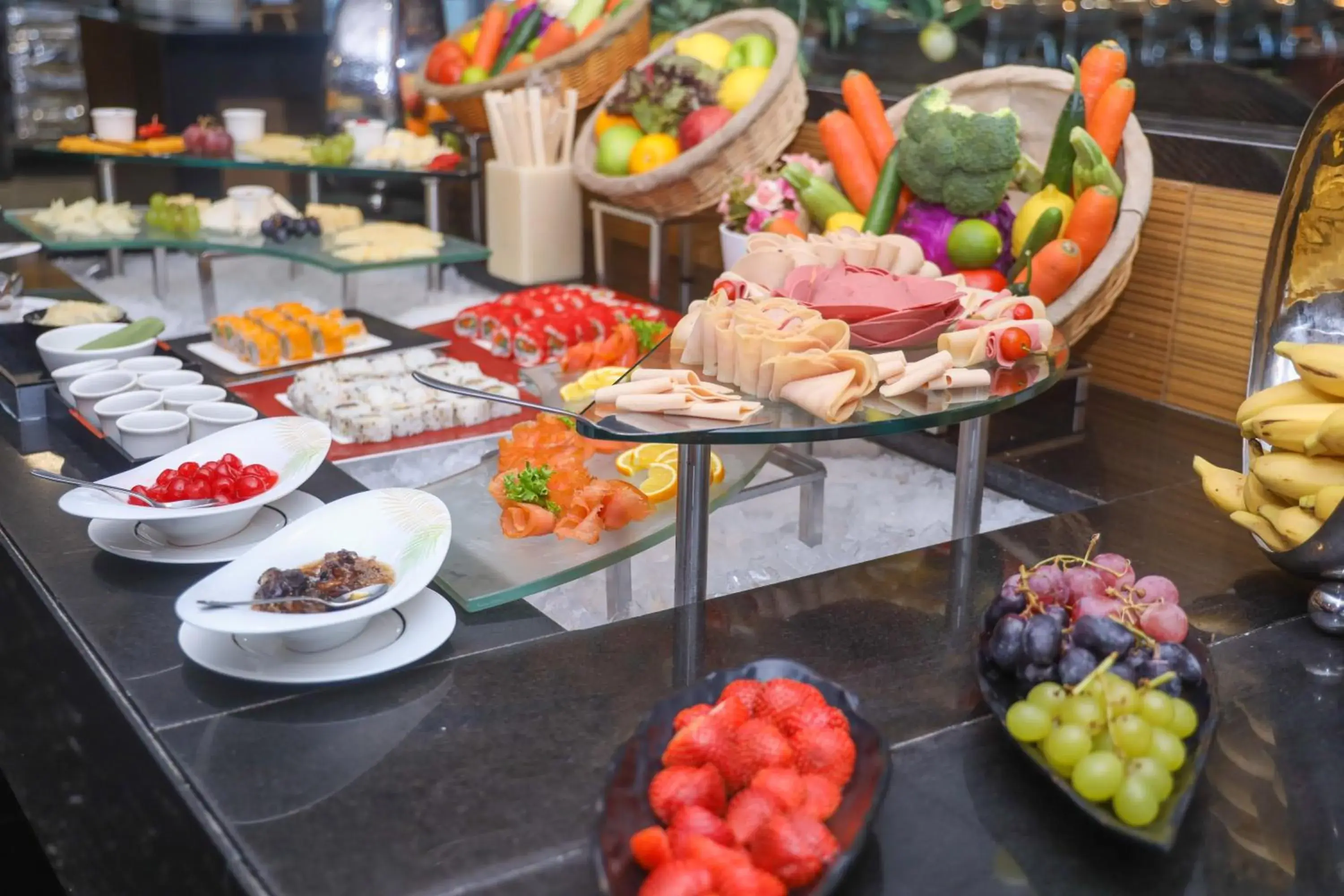 Buffet breakfast, Food in Ramee Grand Hotel And Spa