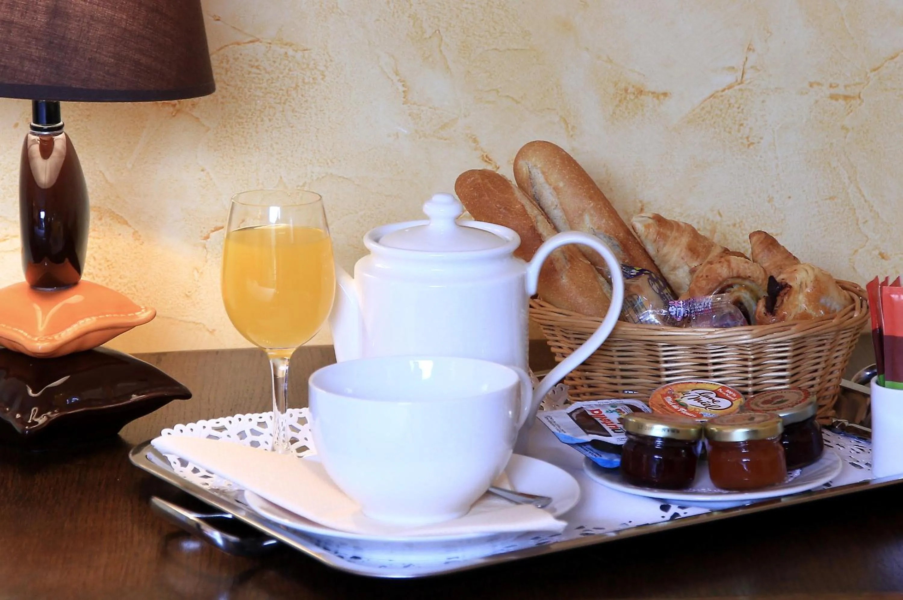 Continental breakfast in Hotel Beauséjour