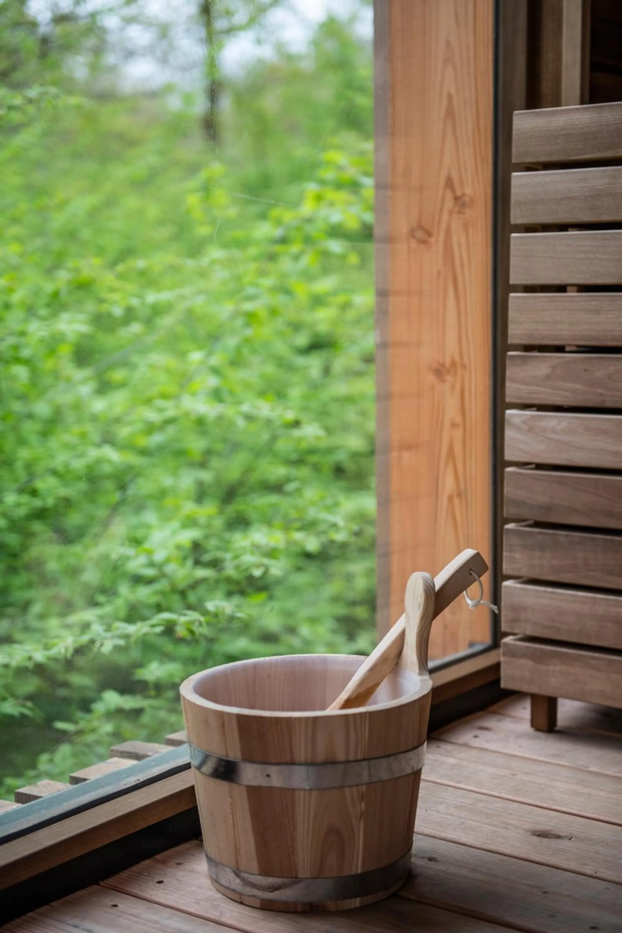 Sauna in Loire Valley Lodges - Hotel
