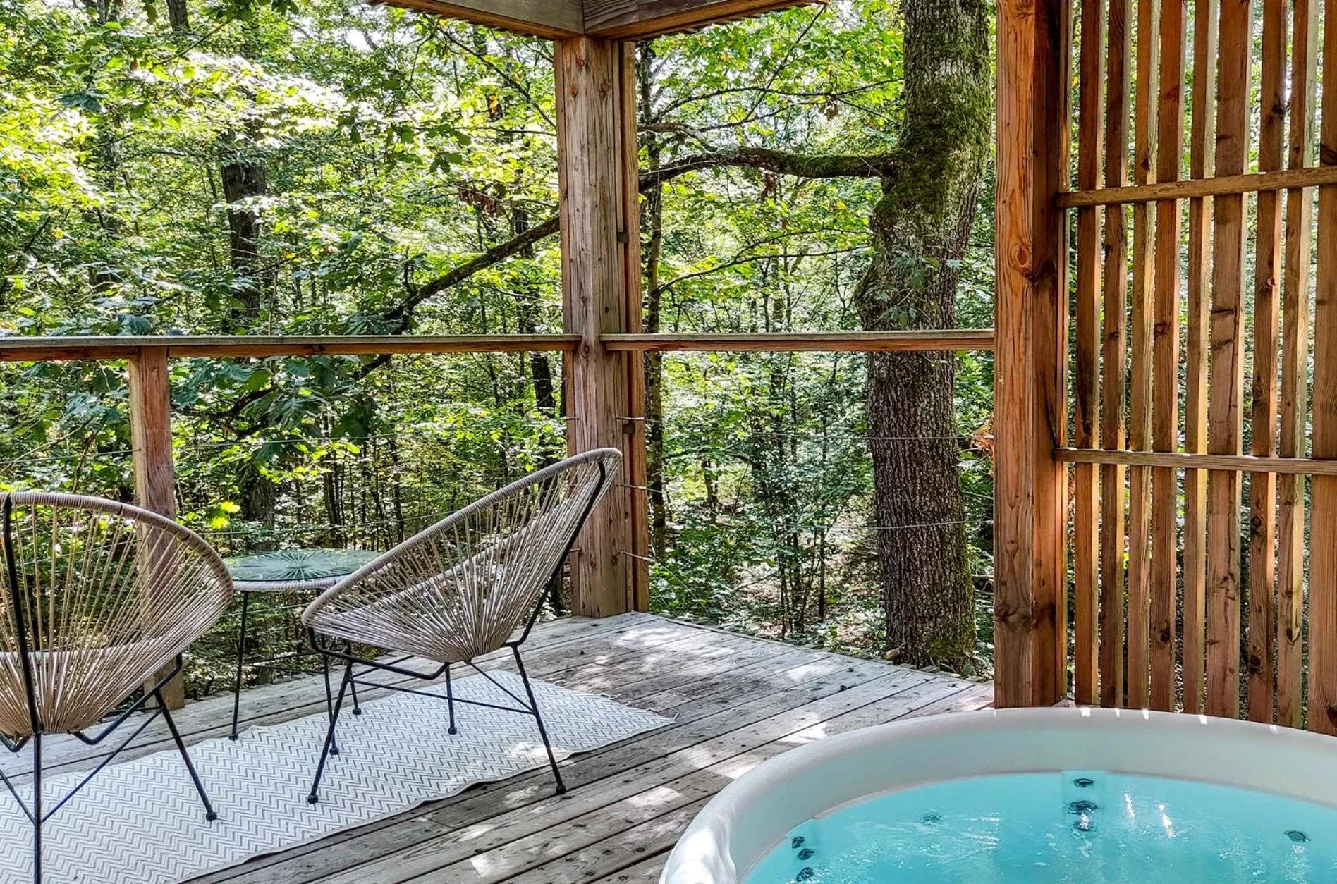 Patio in Loire Valley Lodges - Hotel