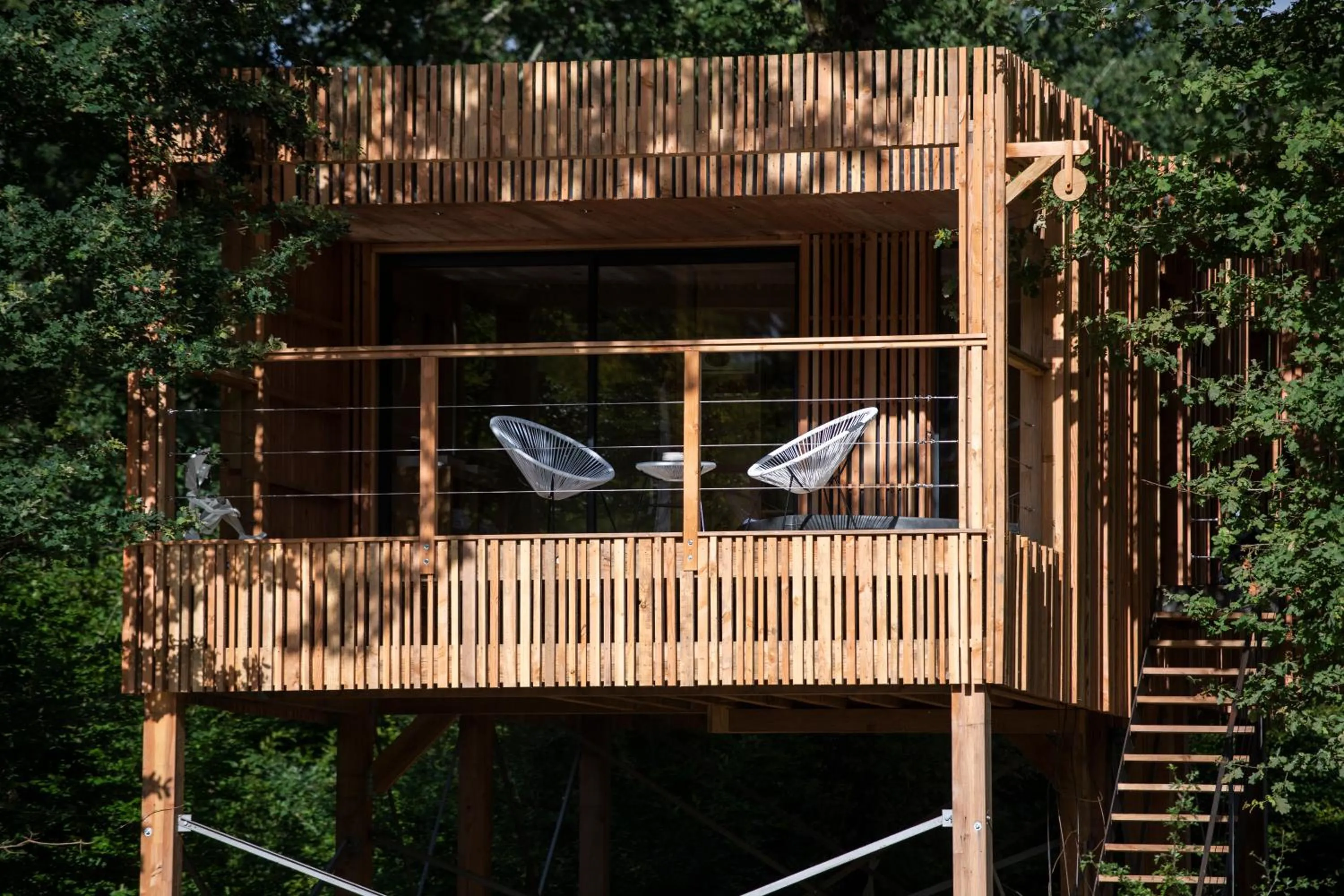 Patio in Loire Valley Lodges - Hotel