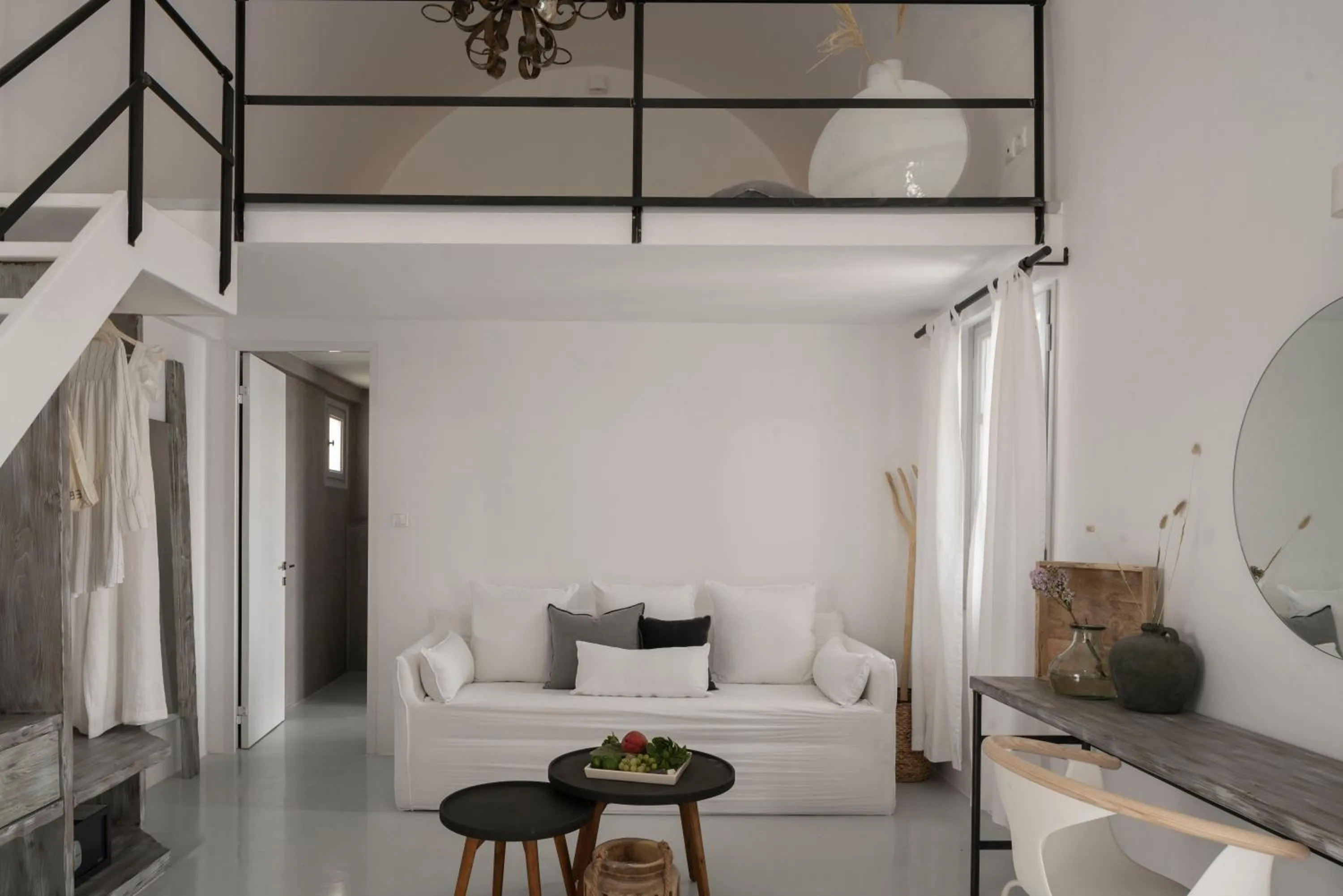 Living room in Coco-Mat Hotel Santorini