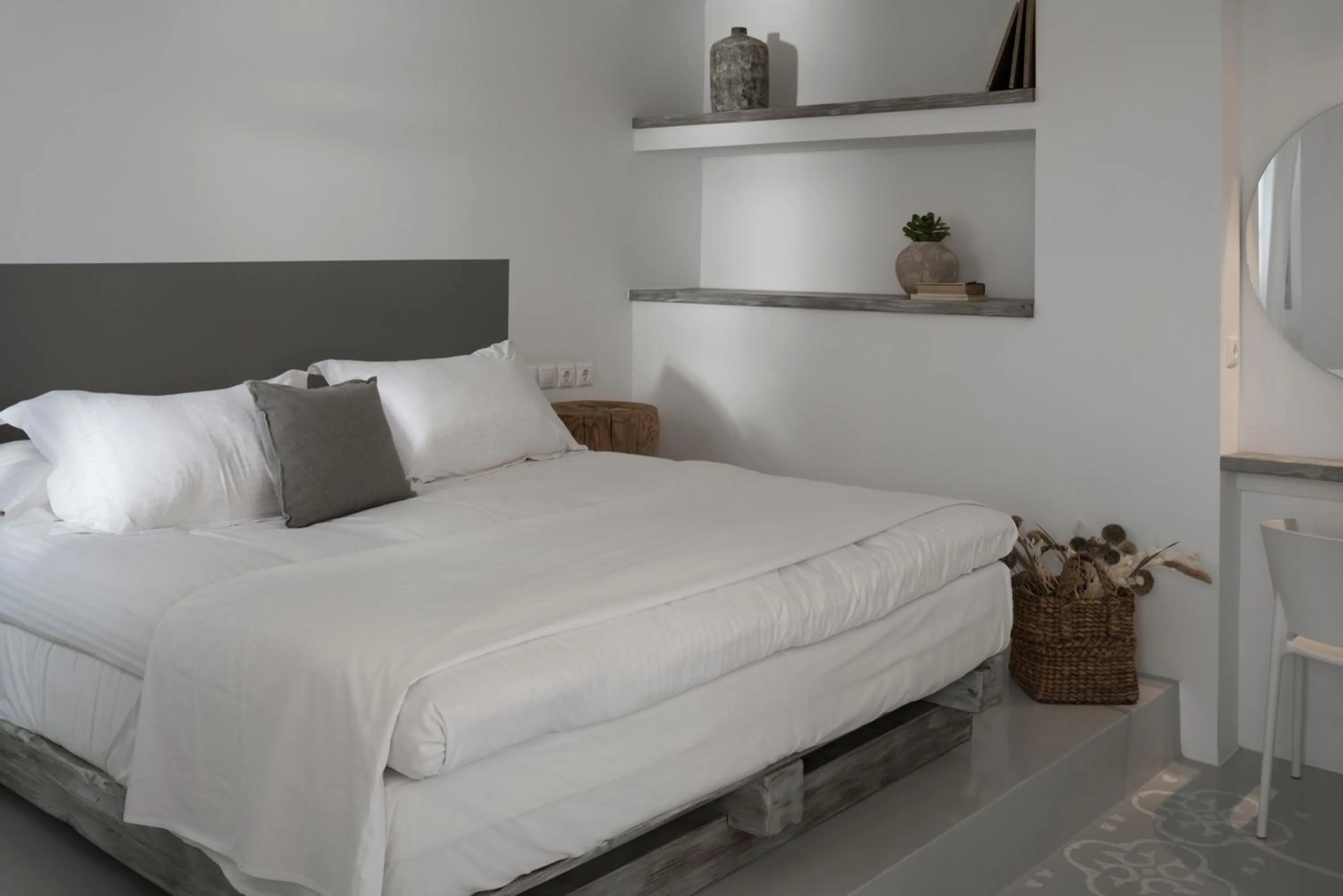 Bed in Coco-Mat Hotel Santorini