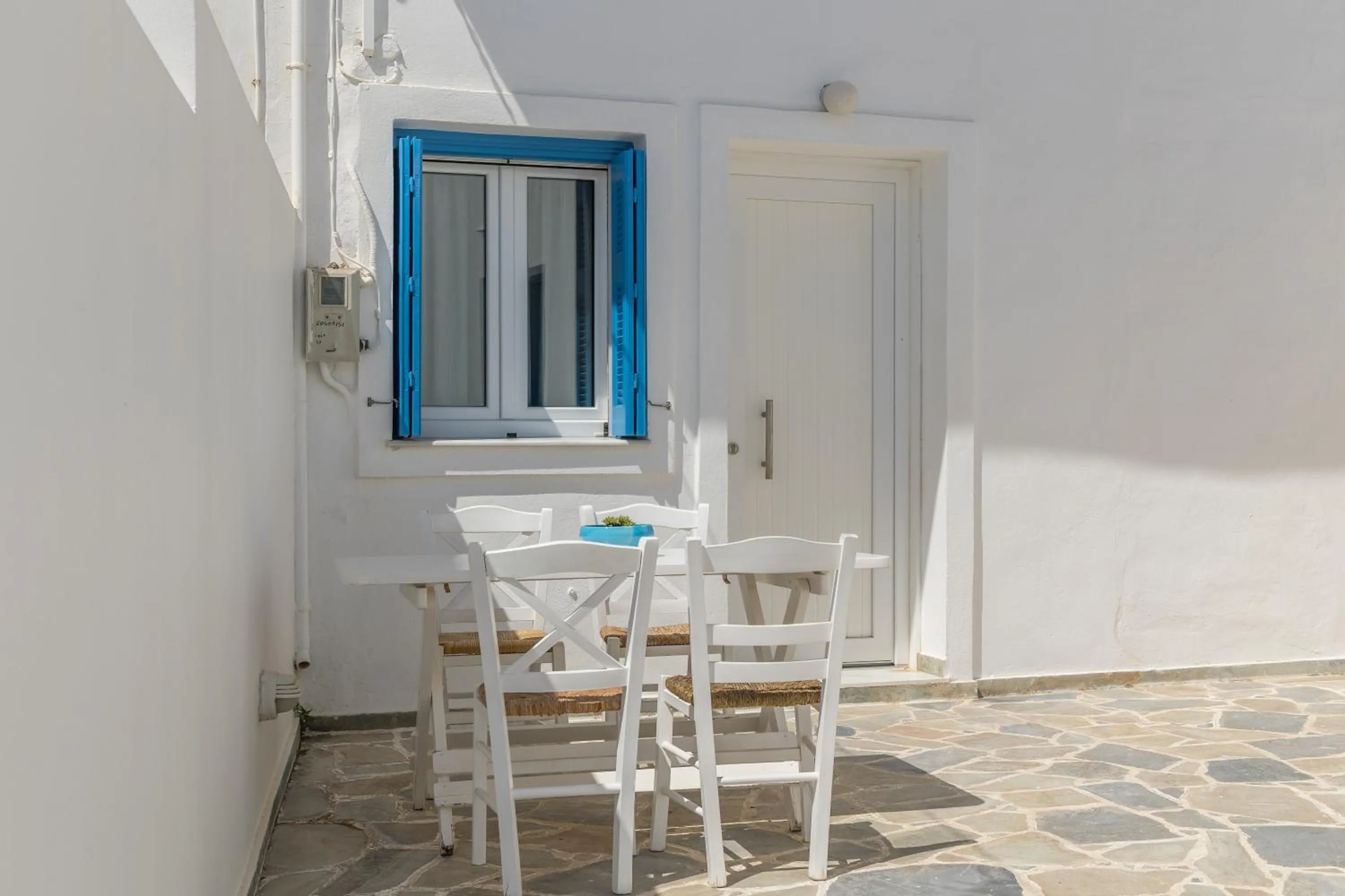 Dining area in Livanios Studios