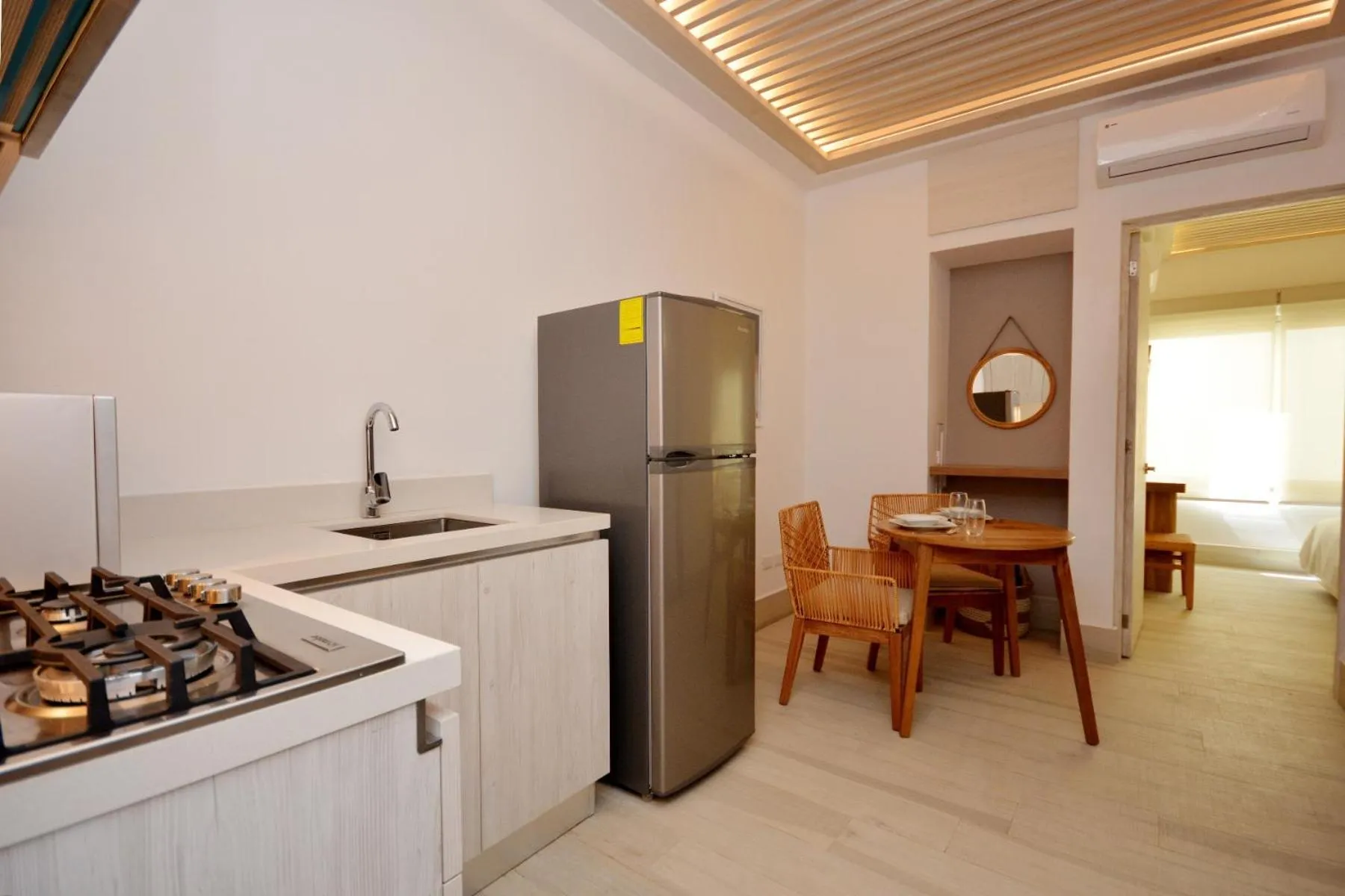 Kitchen or kitchenette in MAYAN MONK Suites