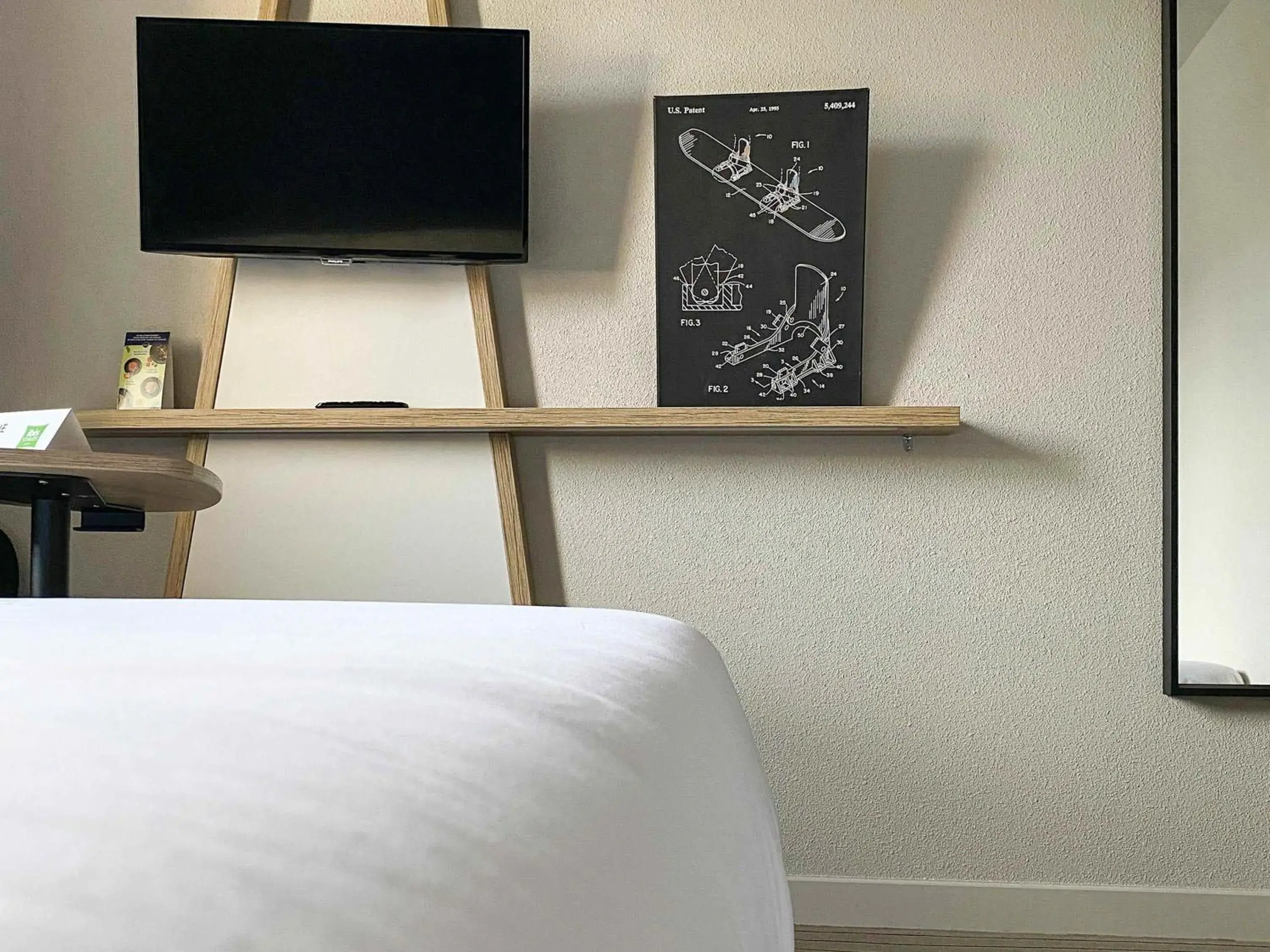 Bedroom, Bed in Ibis Styles Crolles Grenoble A41 Bedroom, Bed in Ibis Styles Crolles Grenoble A41