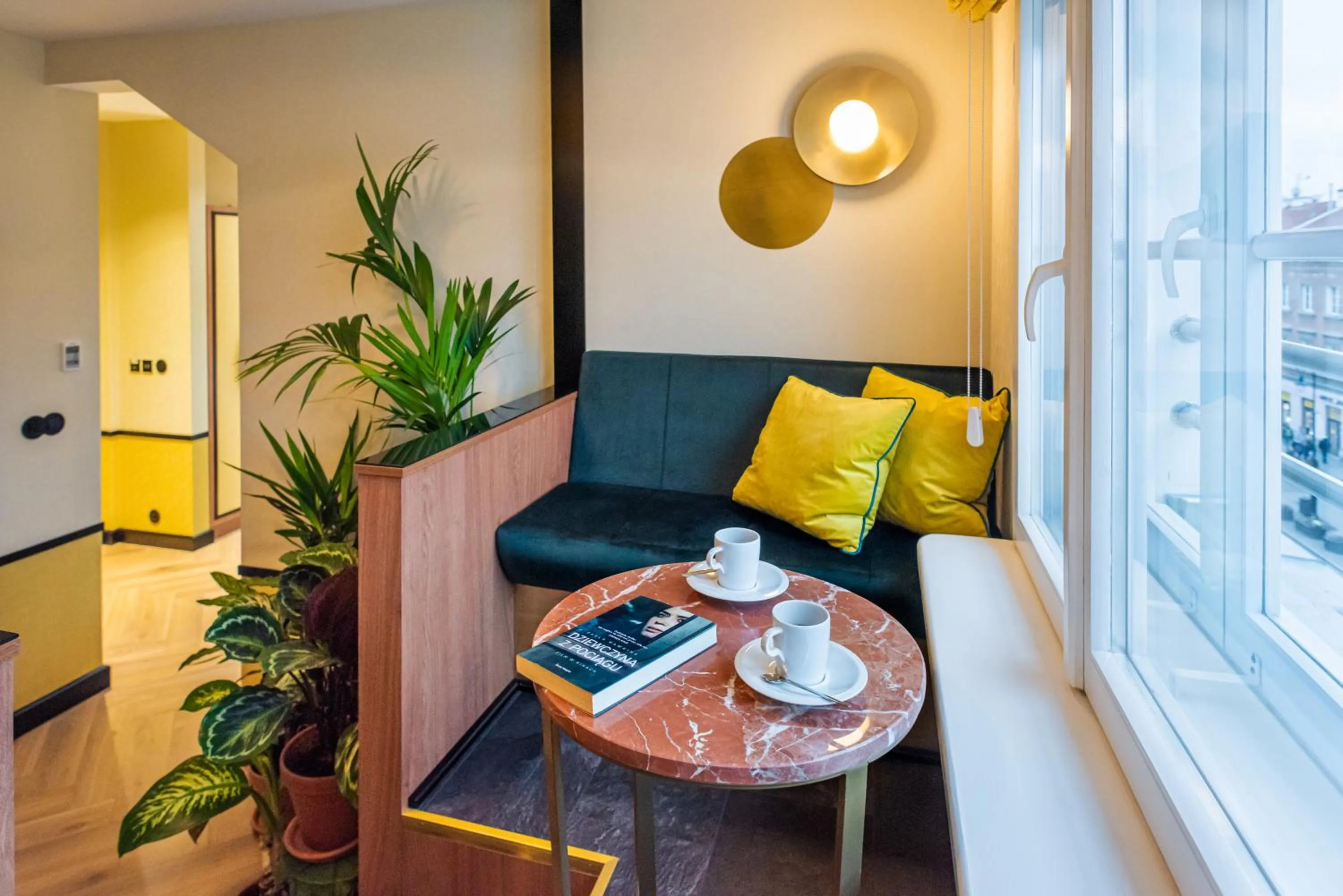 Seating area in SleepWell Boutique Apartments