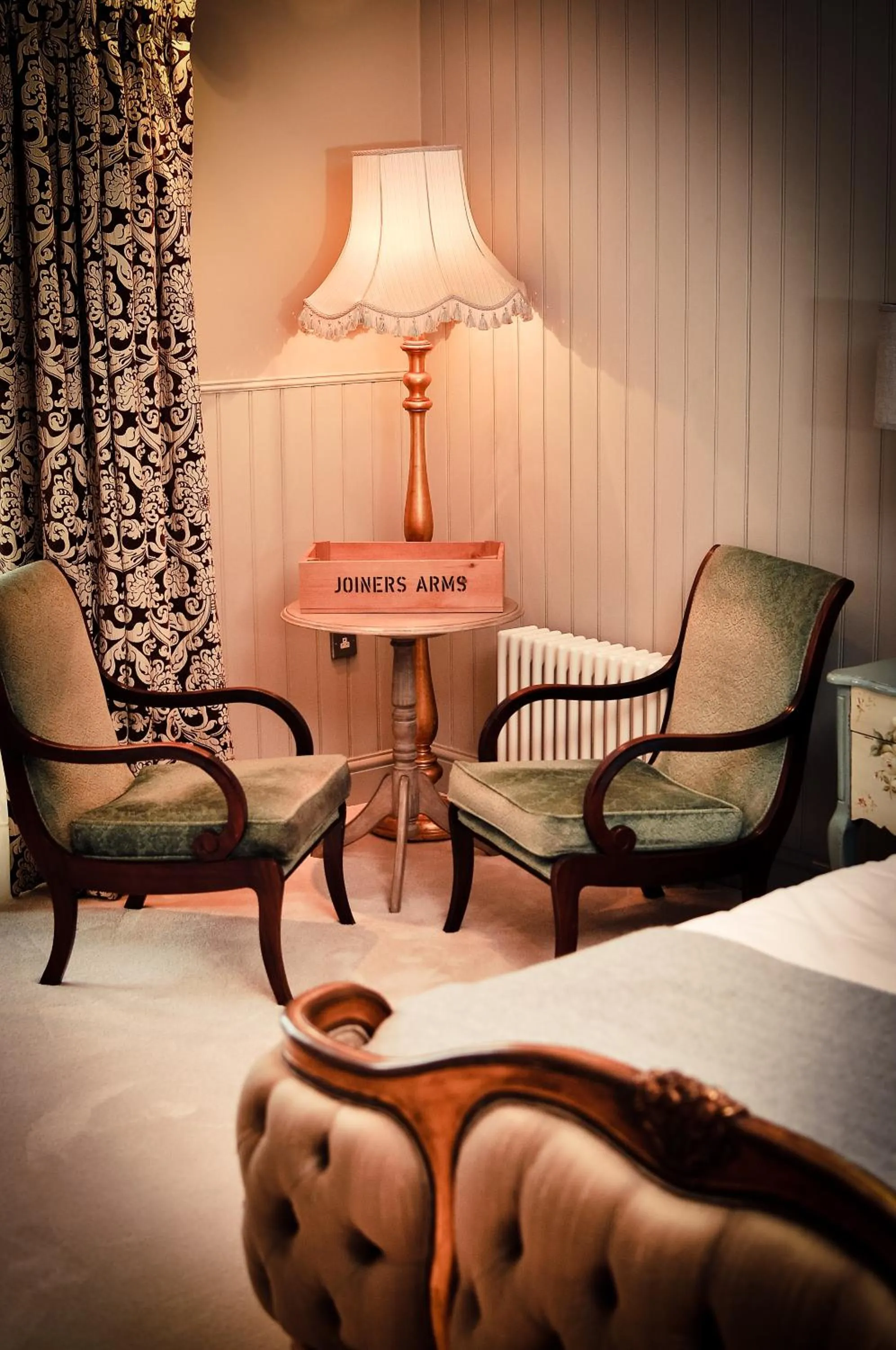 Seating area in The Joiners Arms