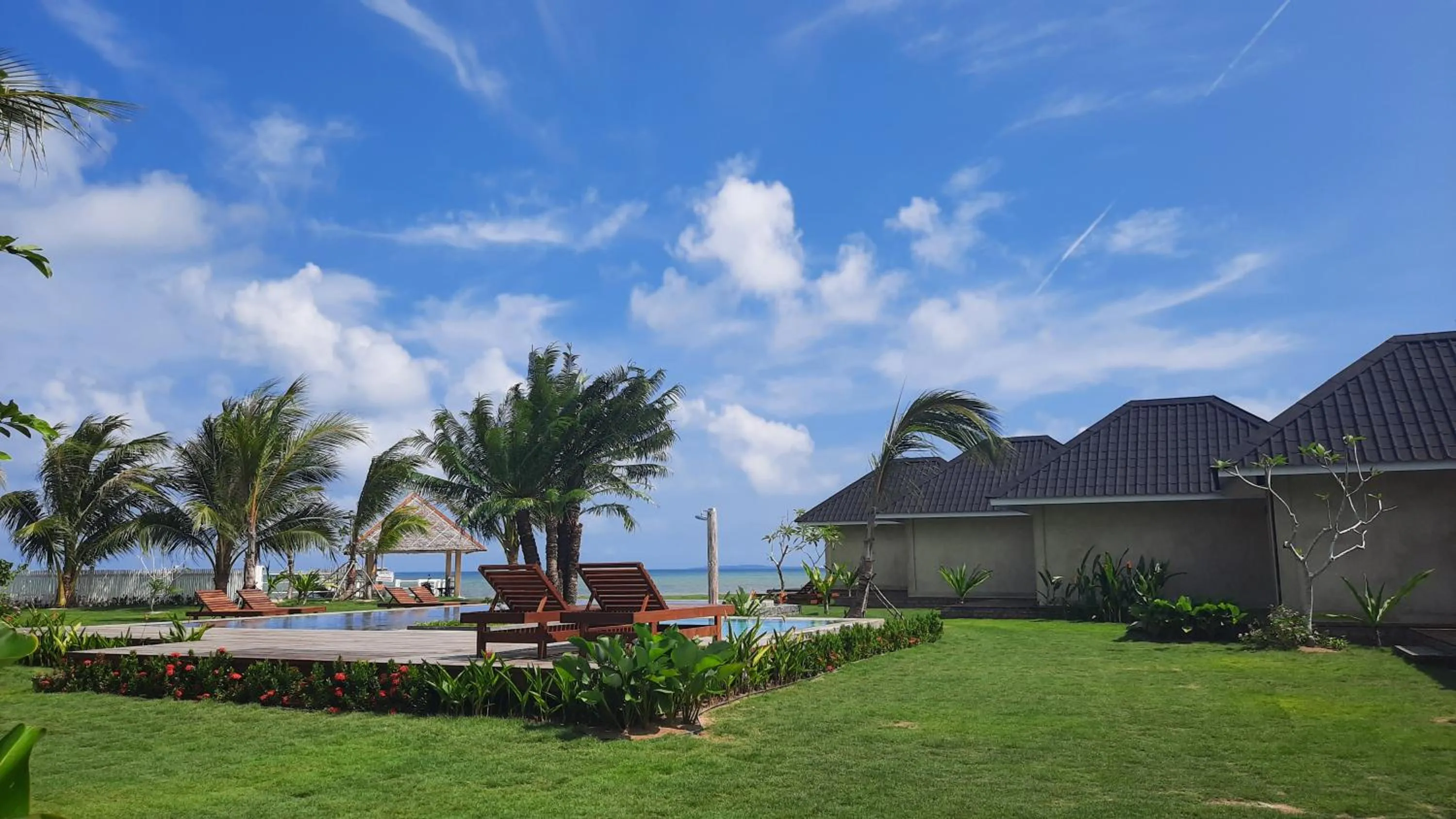 Garden view in The Kelong Trikora Resort
