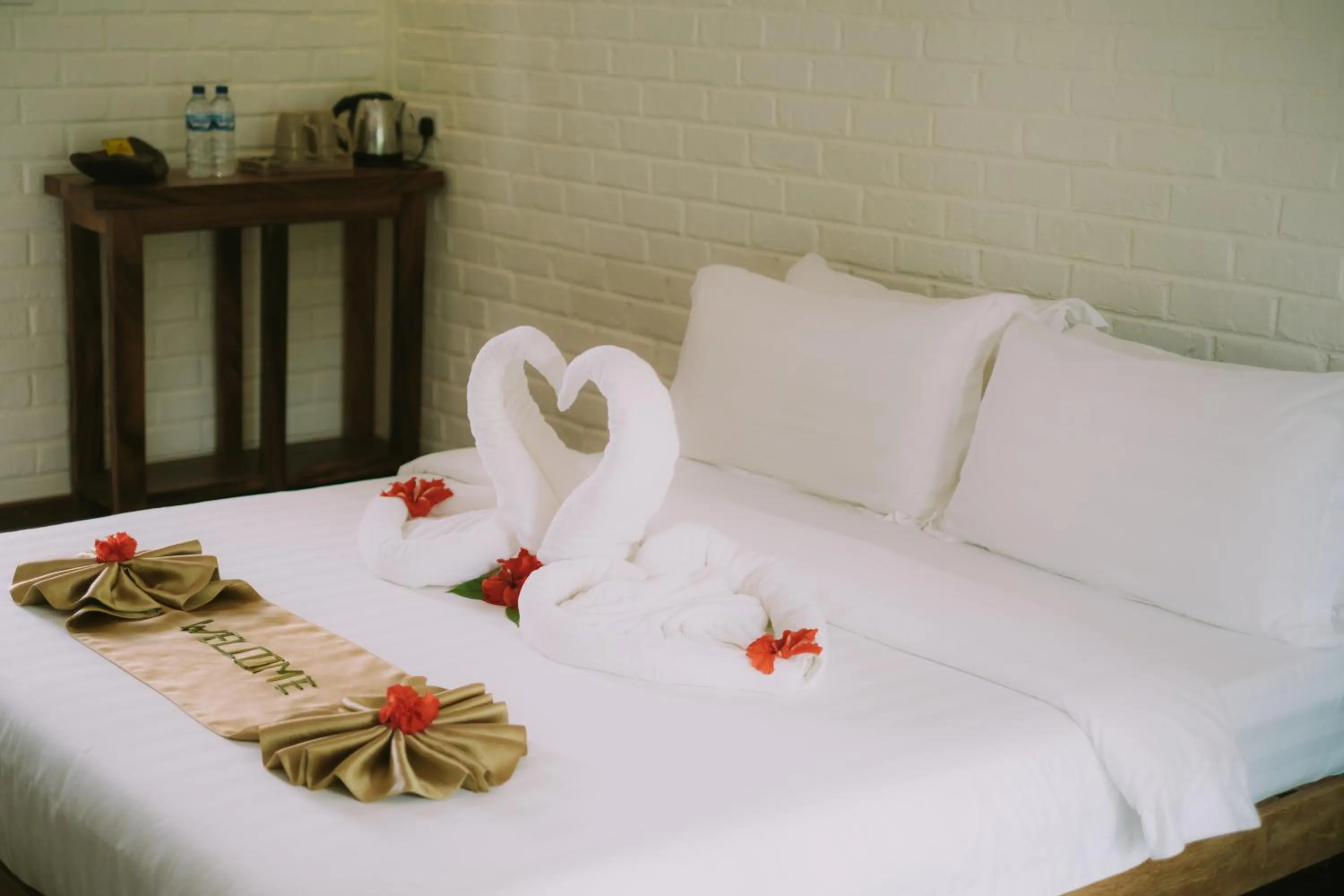 Bed in The Kelong Trikora Resort