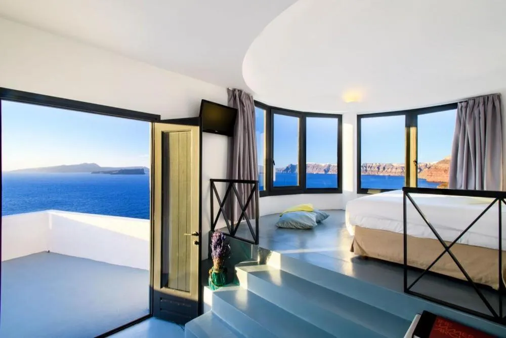 Photo of the whole room, Bed in Grand Ambassador Santorini Hotel