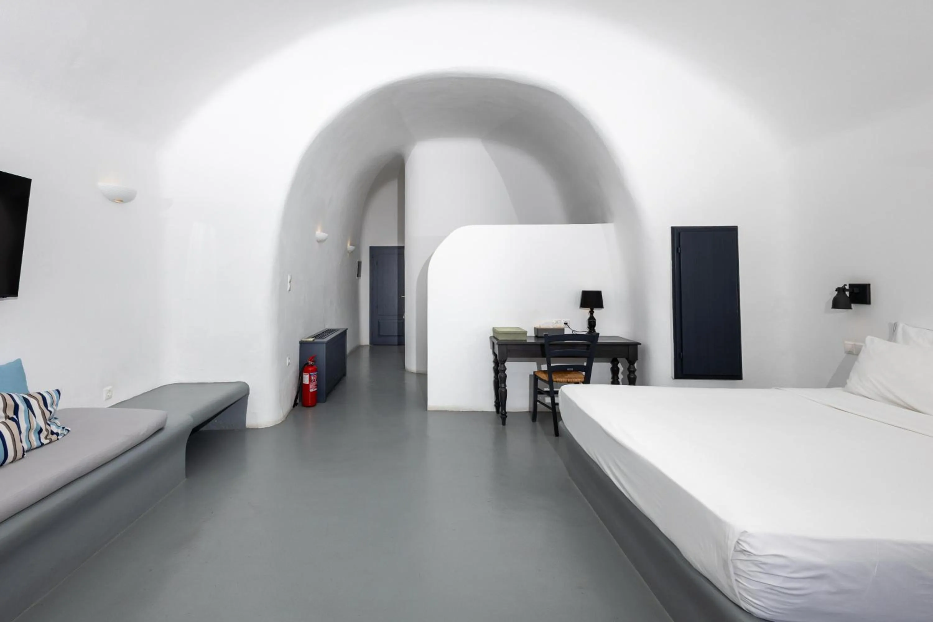 Photo of the whole room, Bed in Grand Ambassador Santorini Hotel