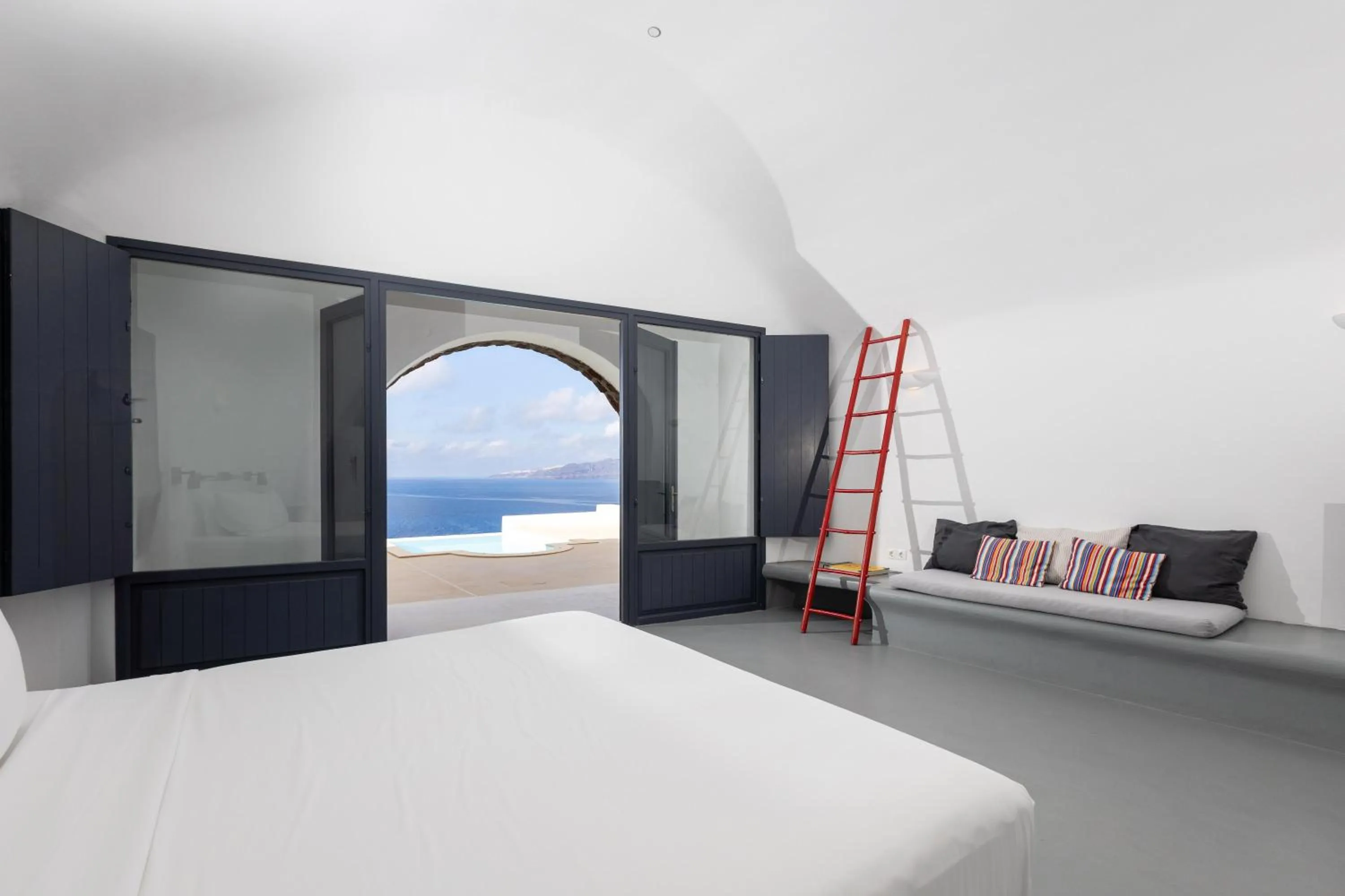Photo of the whole room, Bed in Grand Ambassador Santorini Hotel