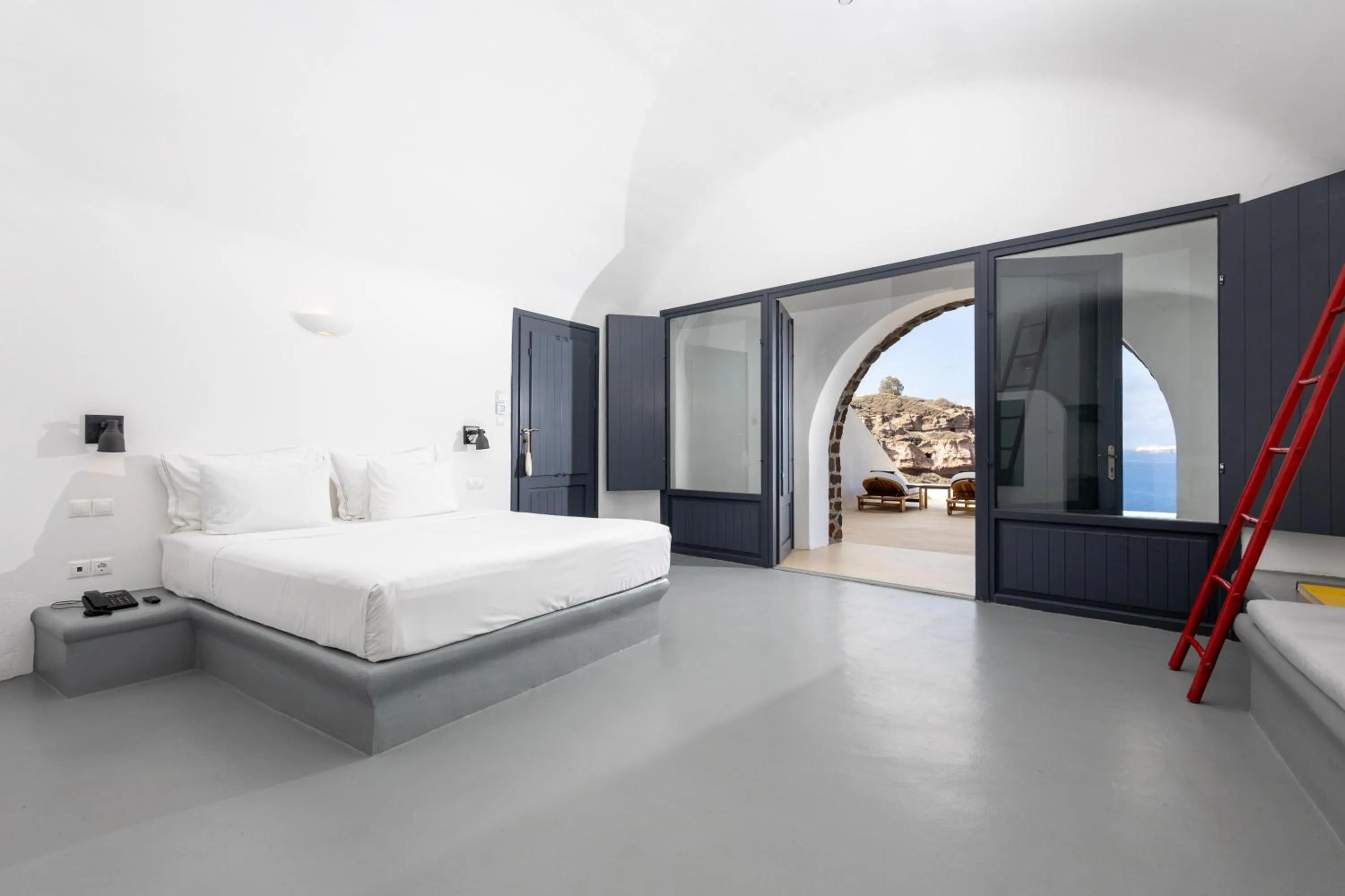 Photo of the whole room, Bed in Grand Ambassador Santorini Hotel