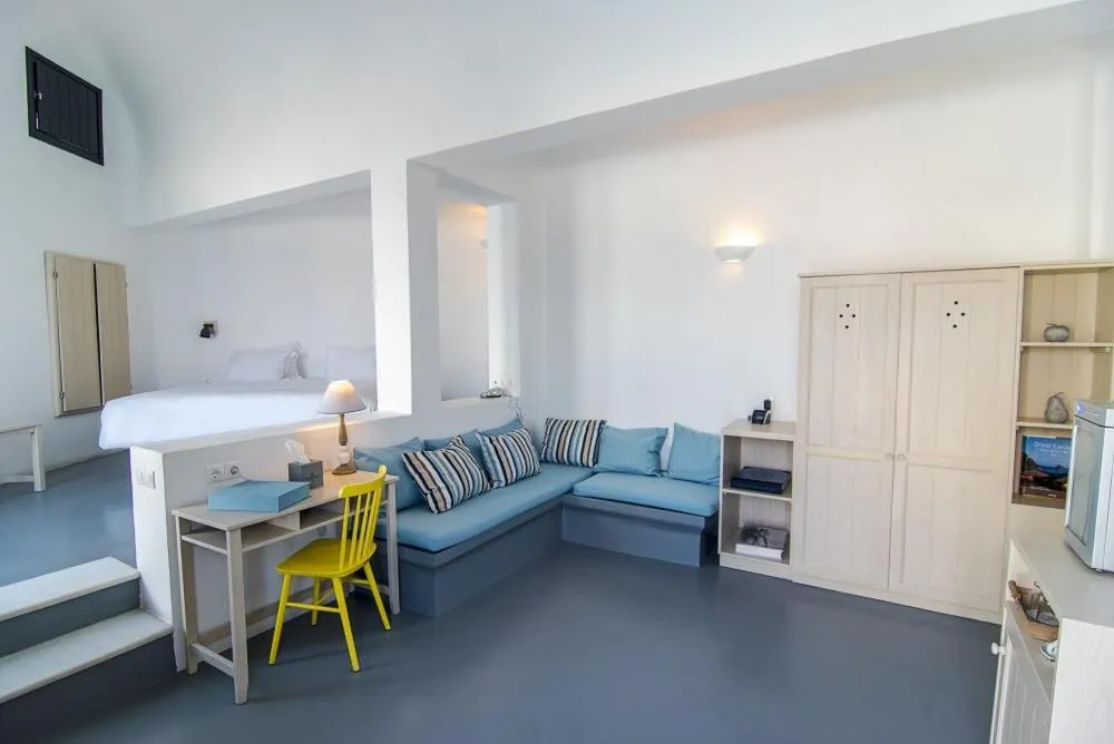 Photo of the whole room, Bed in Grand Ambassador Santorini Hotel