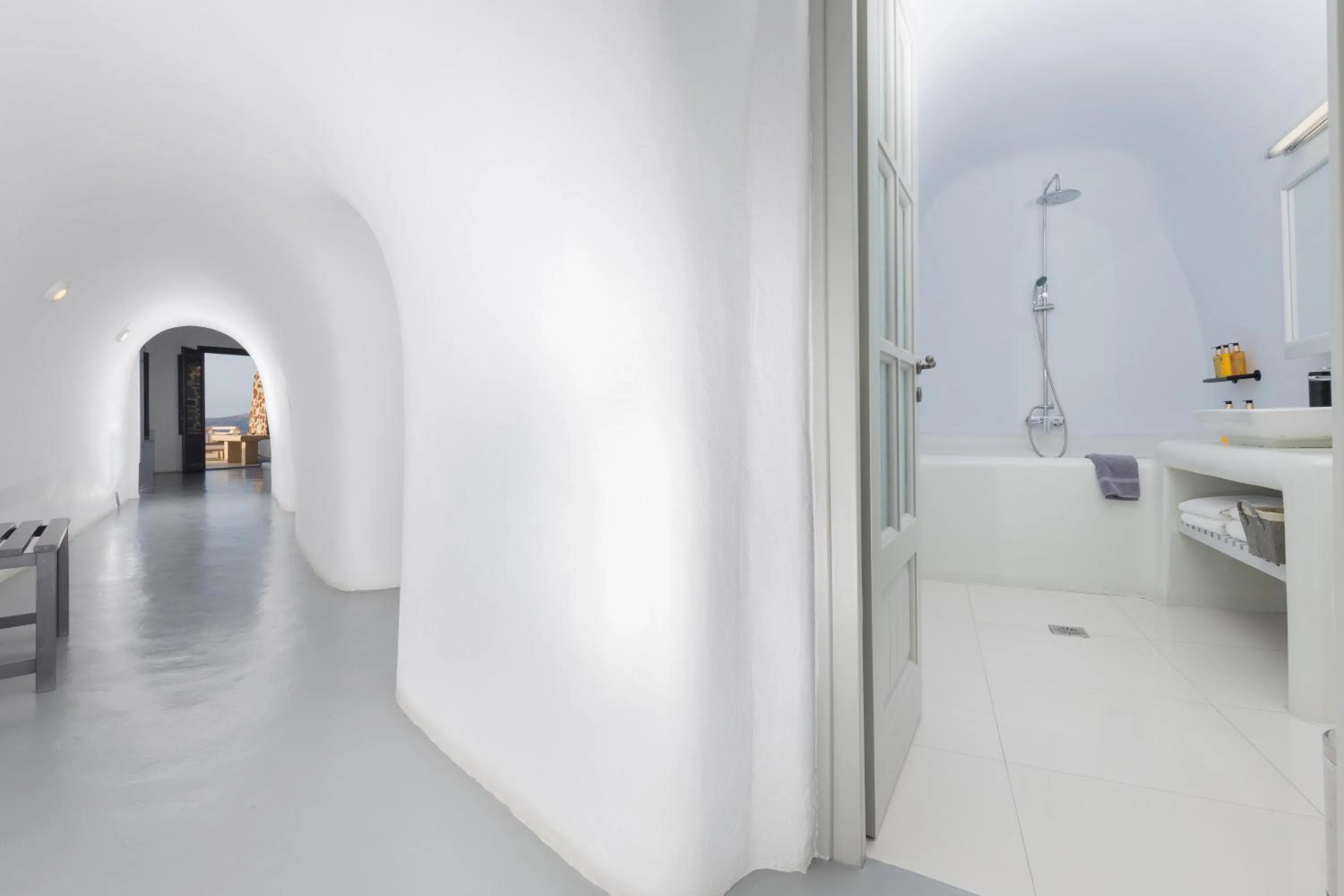 Bathroom in Grand Ambassador Santorini Hotel