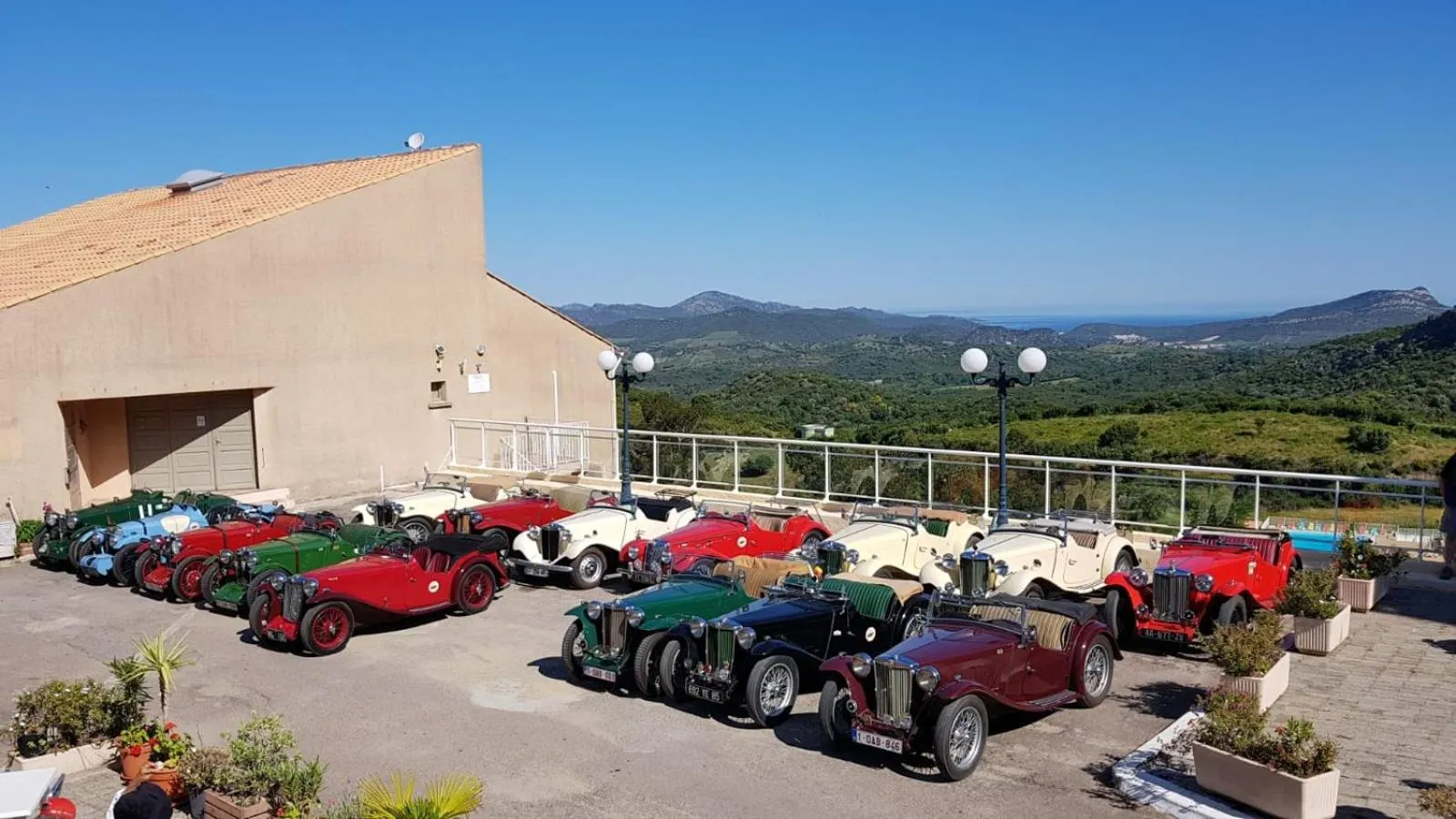 group of guests in Hôtel "U Nebbiu"