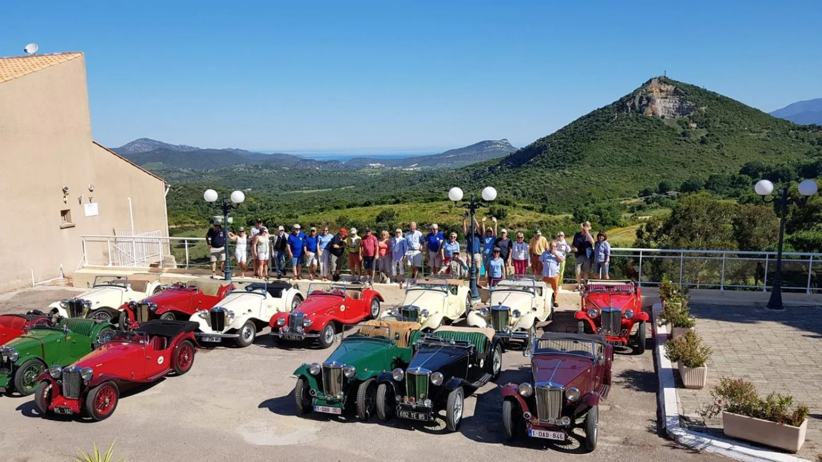group of guests in Hôtel "U Nebbiu"