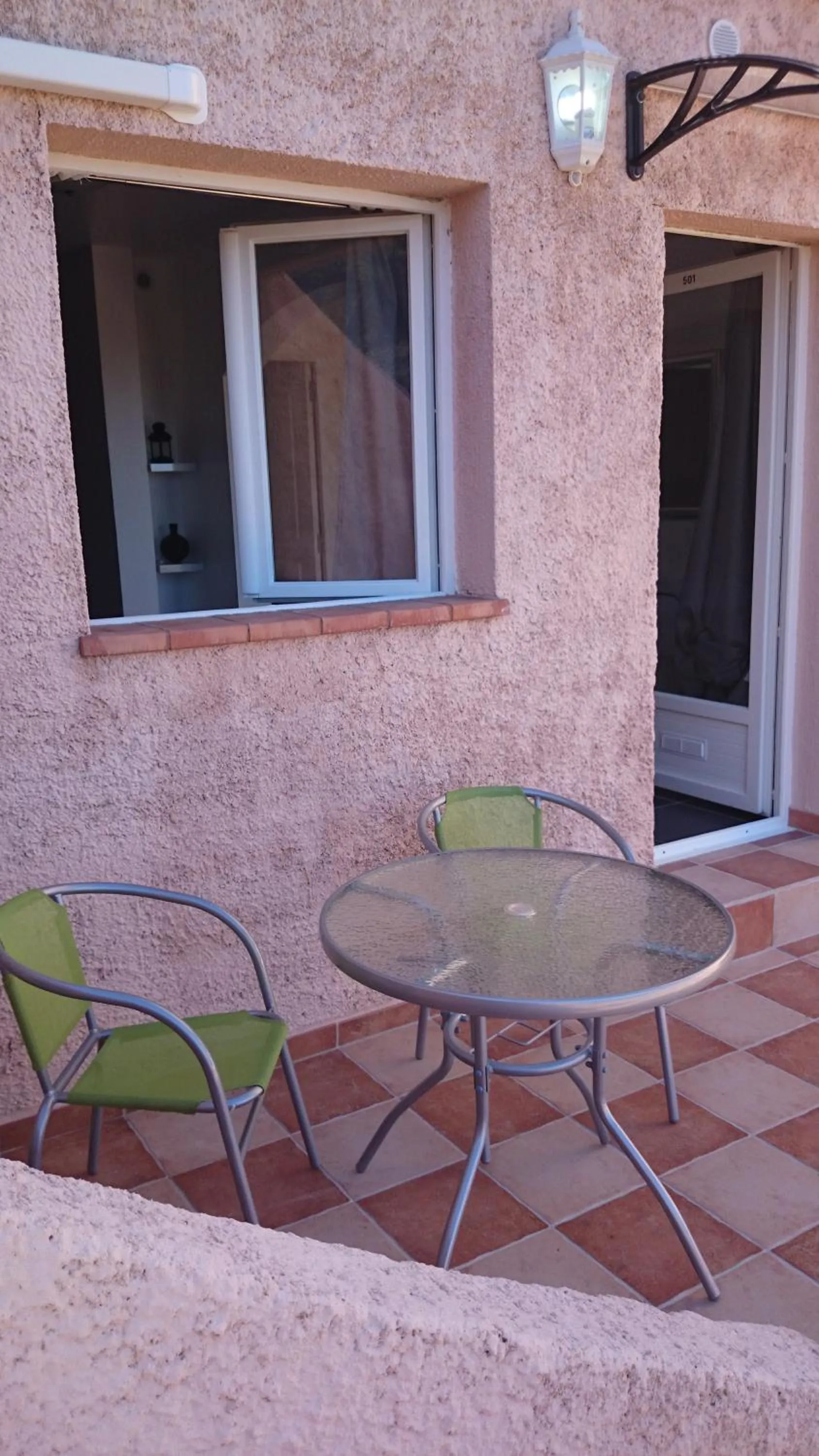 Balcony/Terrace in Hôtel "U Nebbiu"