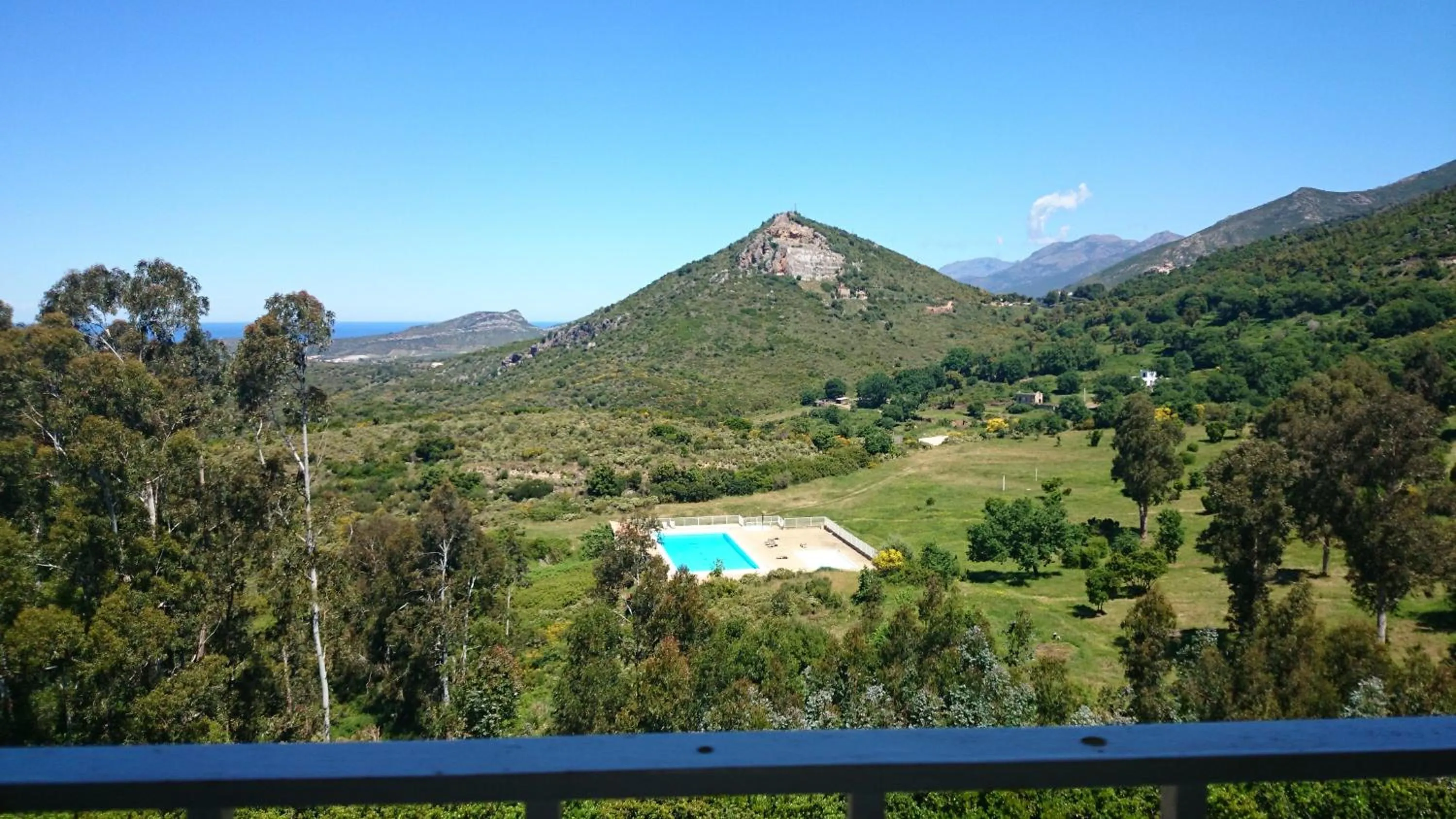 Pool view in Hôtel "U Nebbiu"
