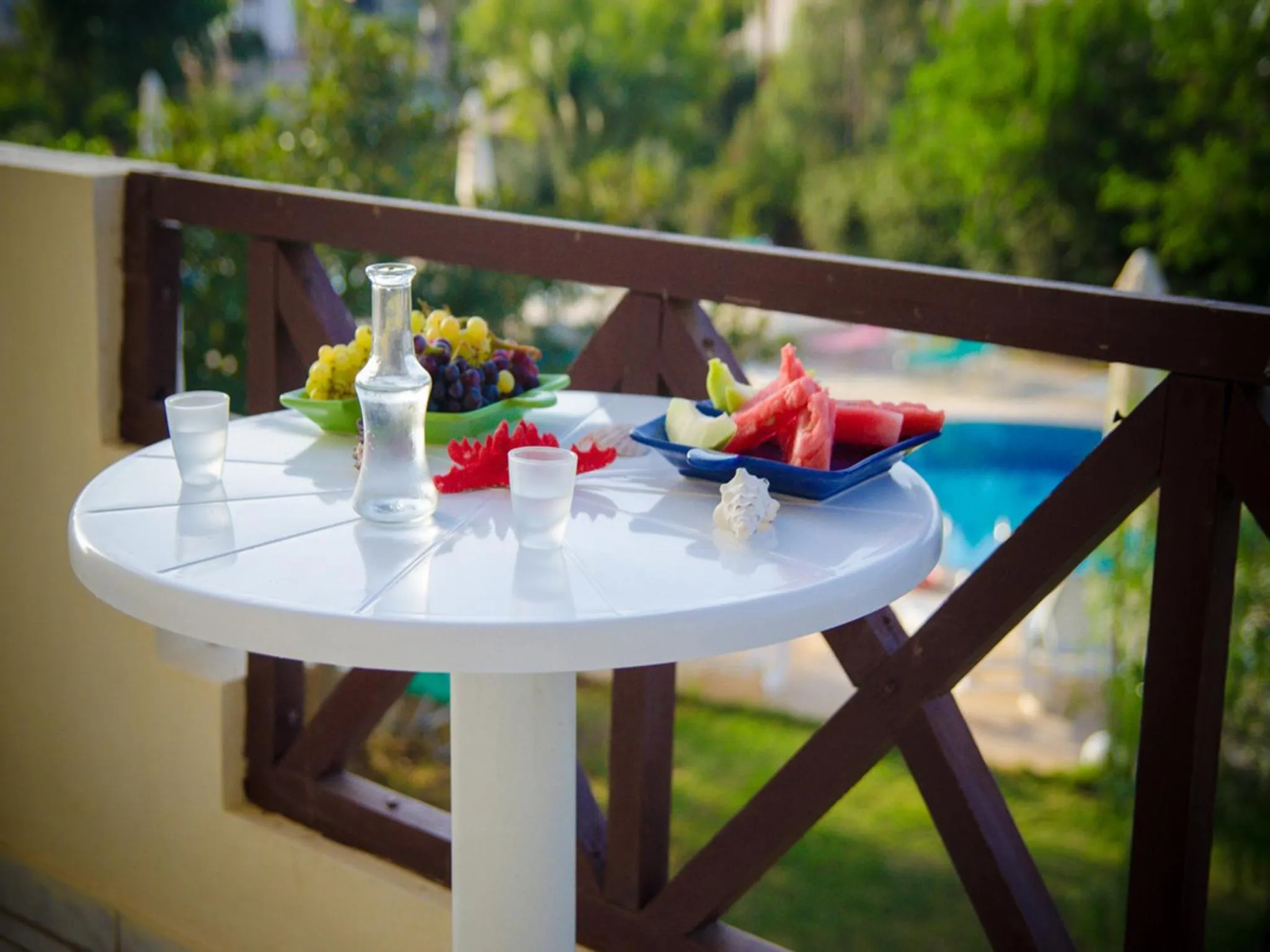 Balcony/Terrace in Portokali Apartments