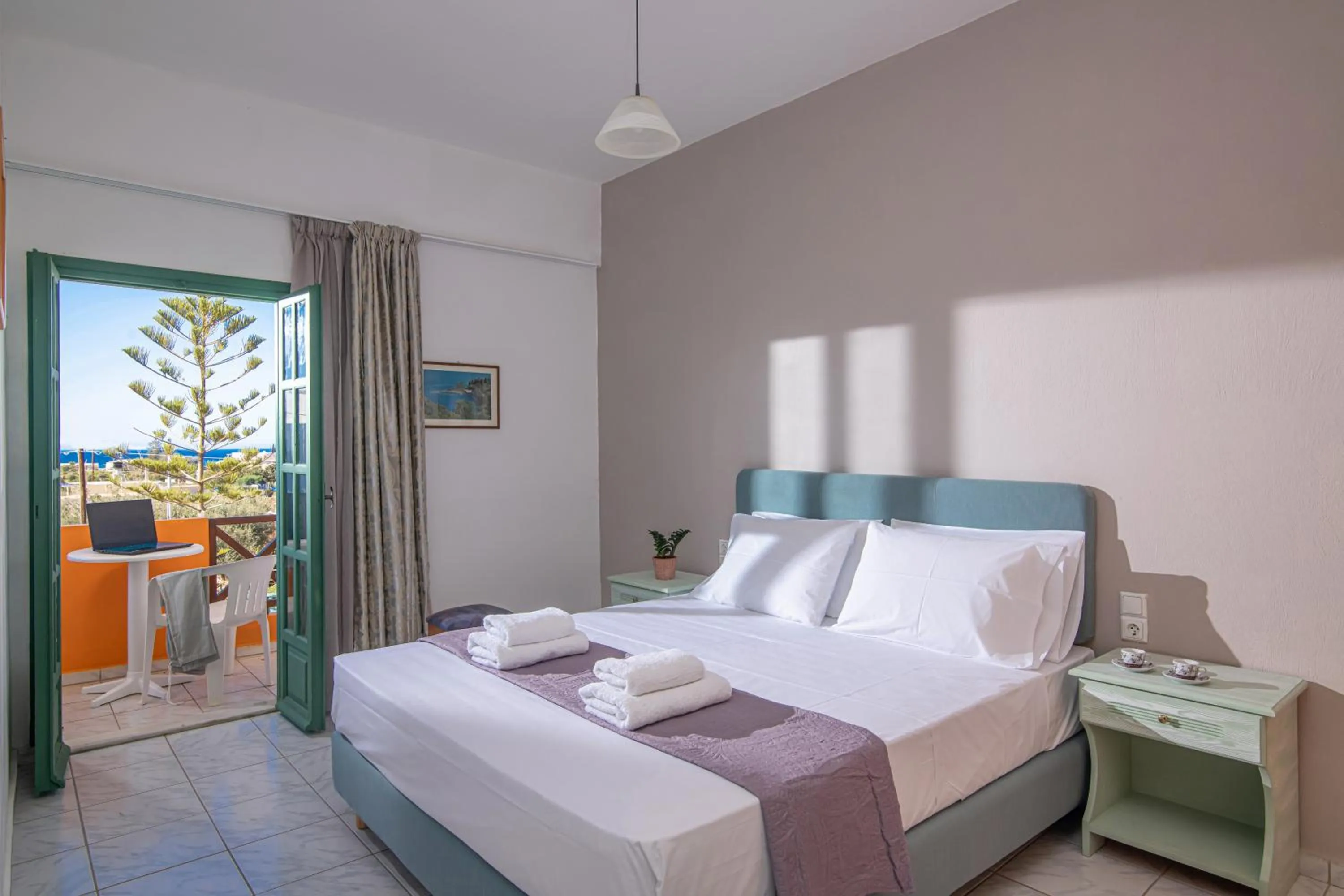 Bedroom, Bed in Portokali Apartments