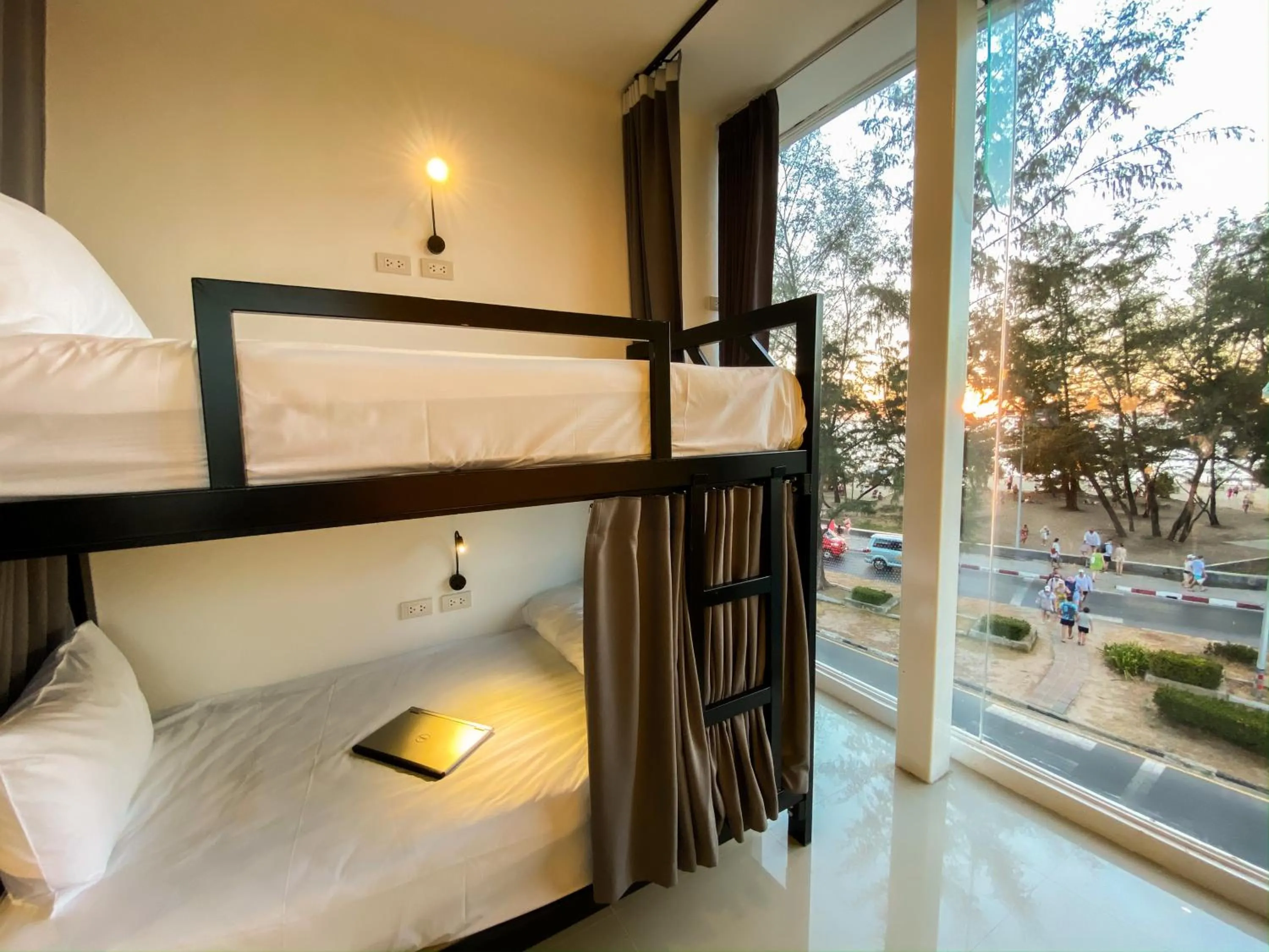 Mixed Dormitory Room with Sea View in Fishtail Hostel Phuket