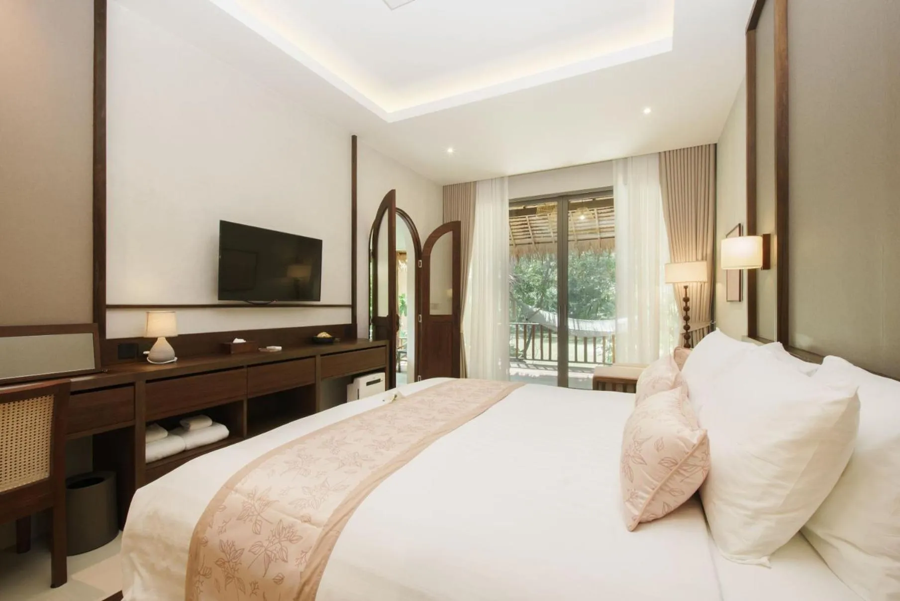 Bed in Ban Sainai Resort- Aonang's Green Resort