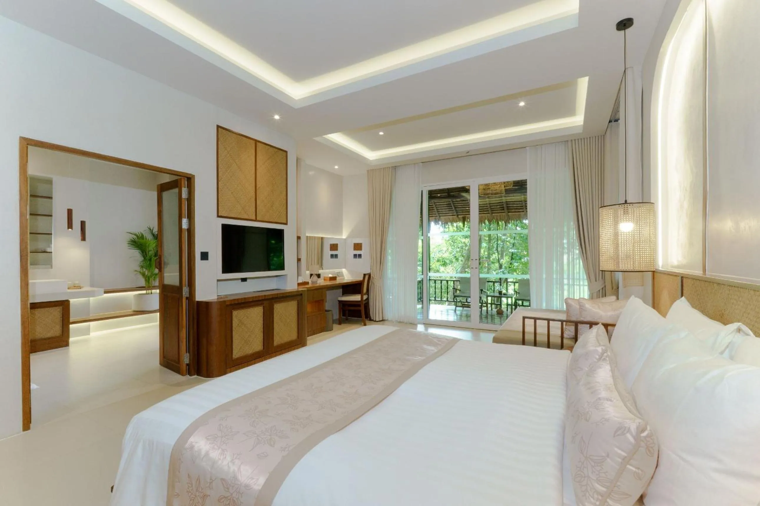 Bed in Ban Sainai Resort- Aonang's Green Resort