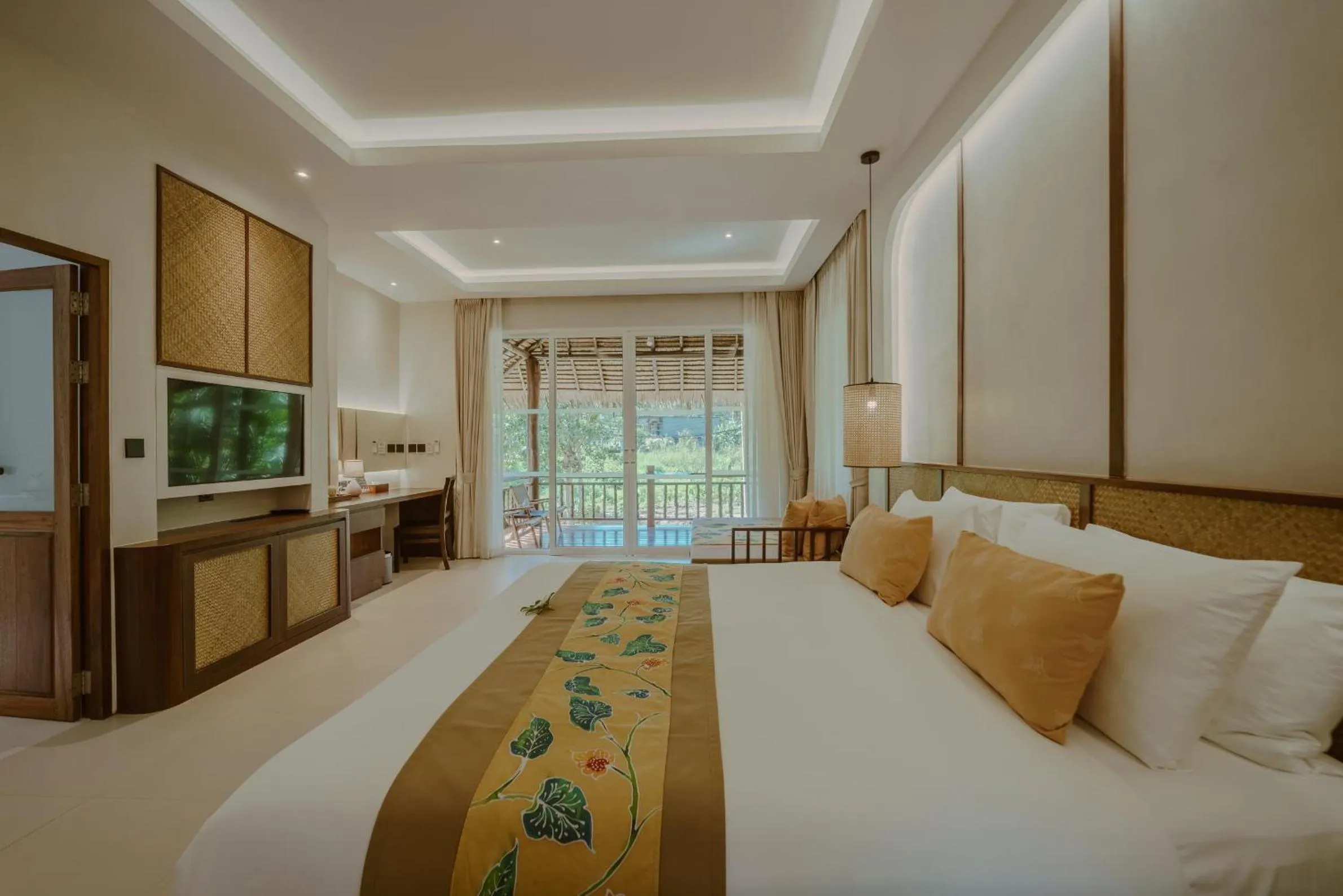 Bed in Ban Sainai Resort- Aonang's Green Resort