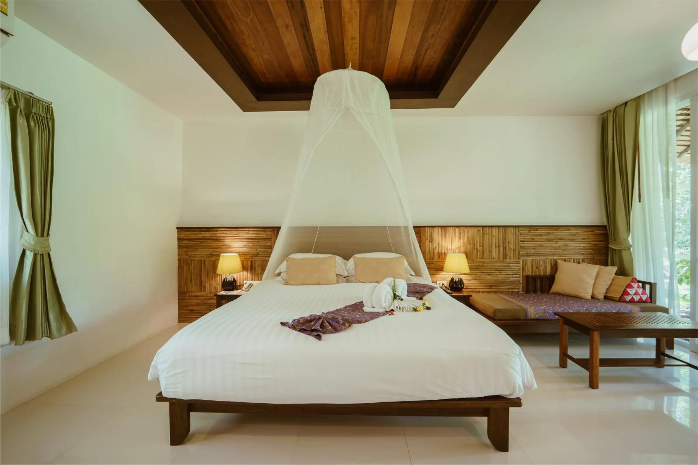 Bed in Ban Sainai Resort- Aonang's Green Resort